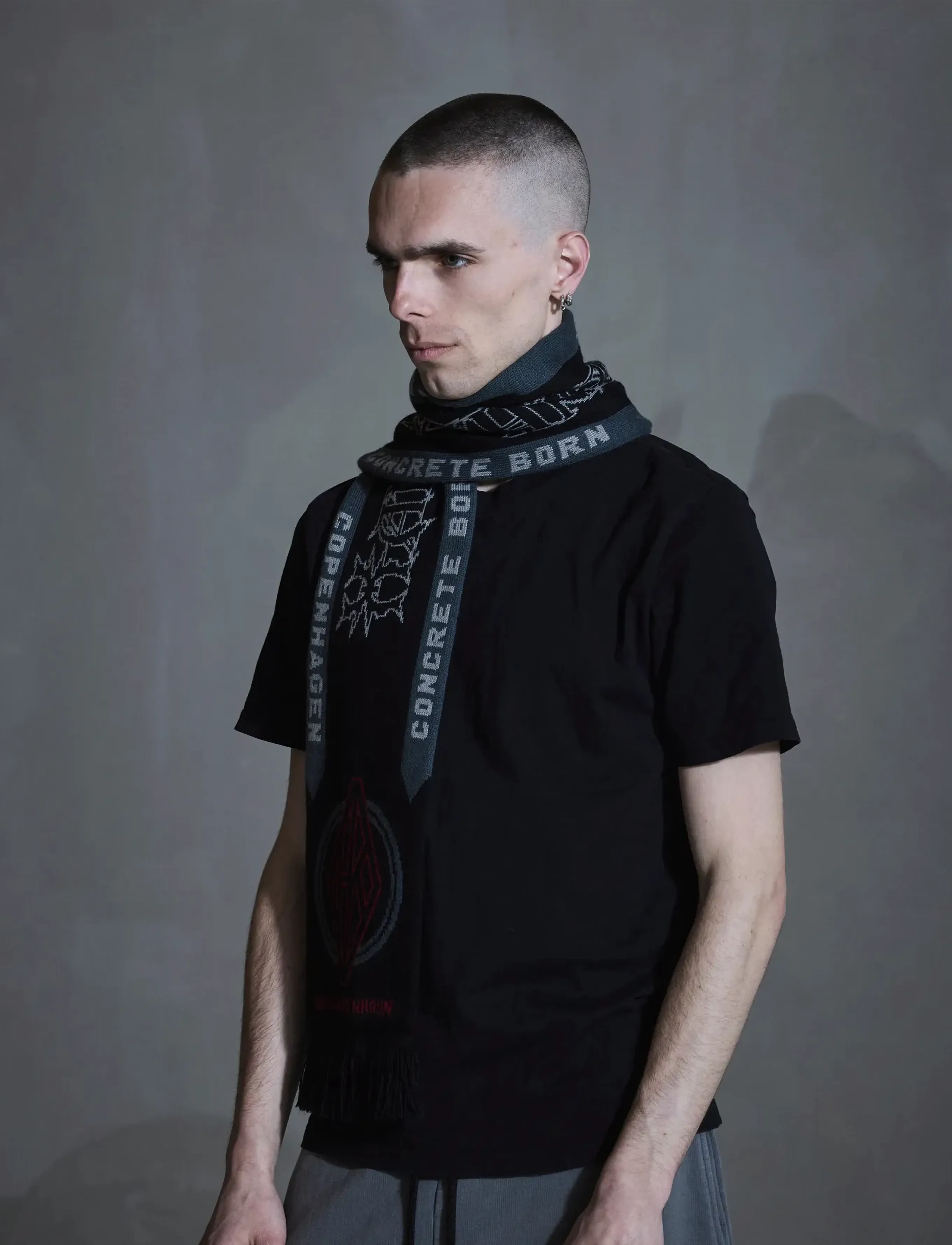 HAN Kjøbenhavn - Diamond Football Scarf - Écharpes d'hiver - black - 4