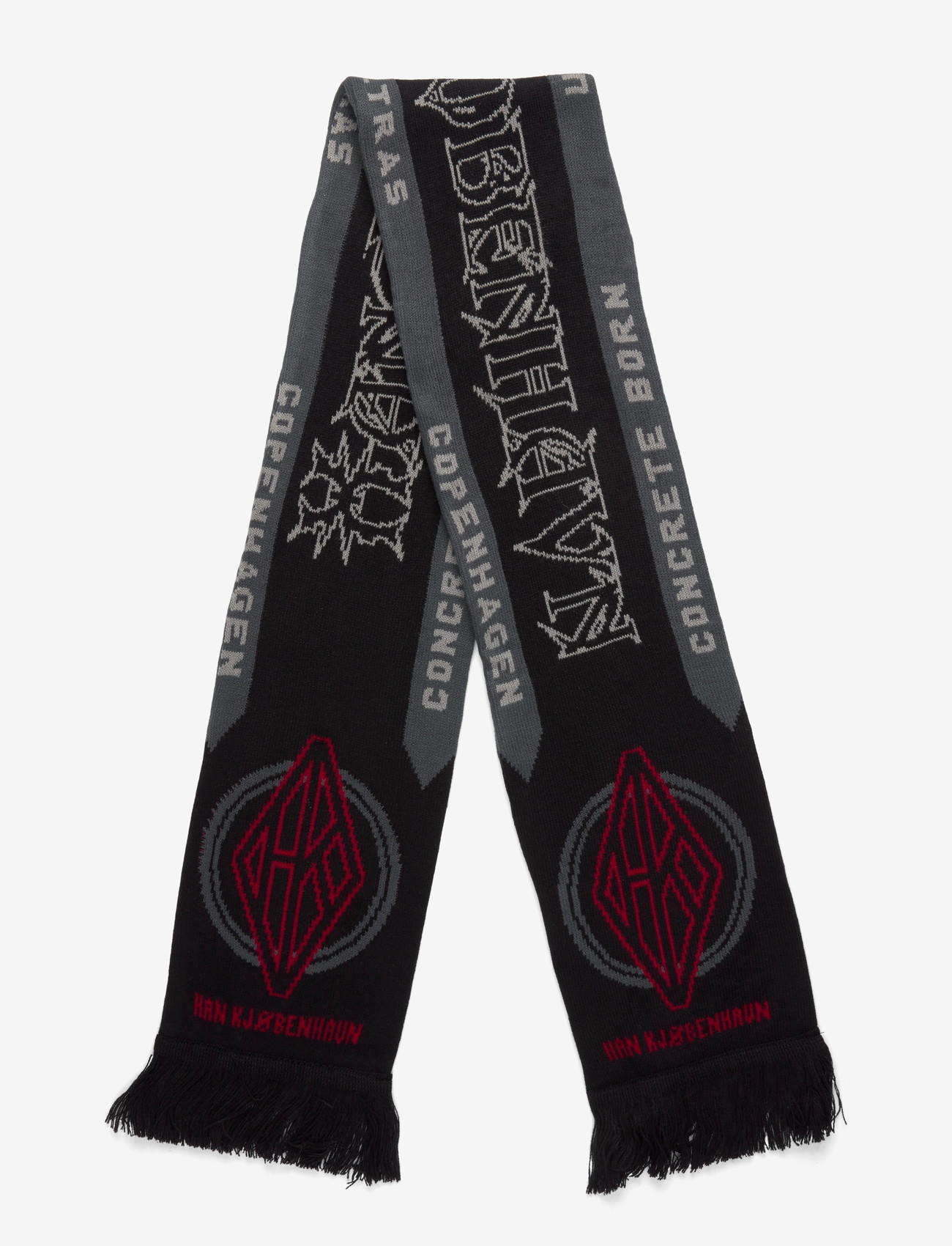 HAN Kjøbenhavn - Diamond Football Scarf - talvesallid - black - 3
