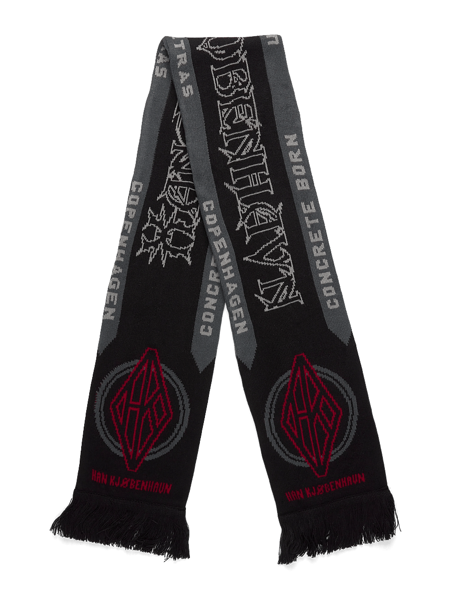 HAN Kjøbenhavn - Diamond Football Scarf - halsdukar - black - 3