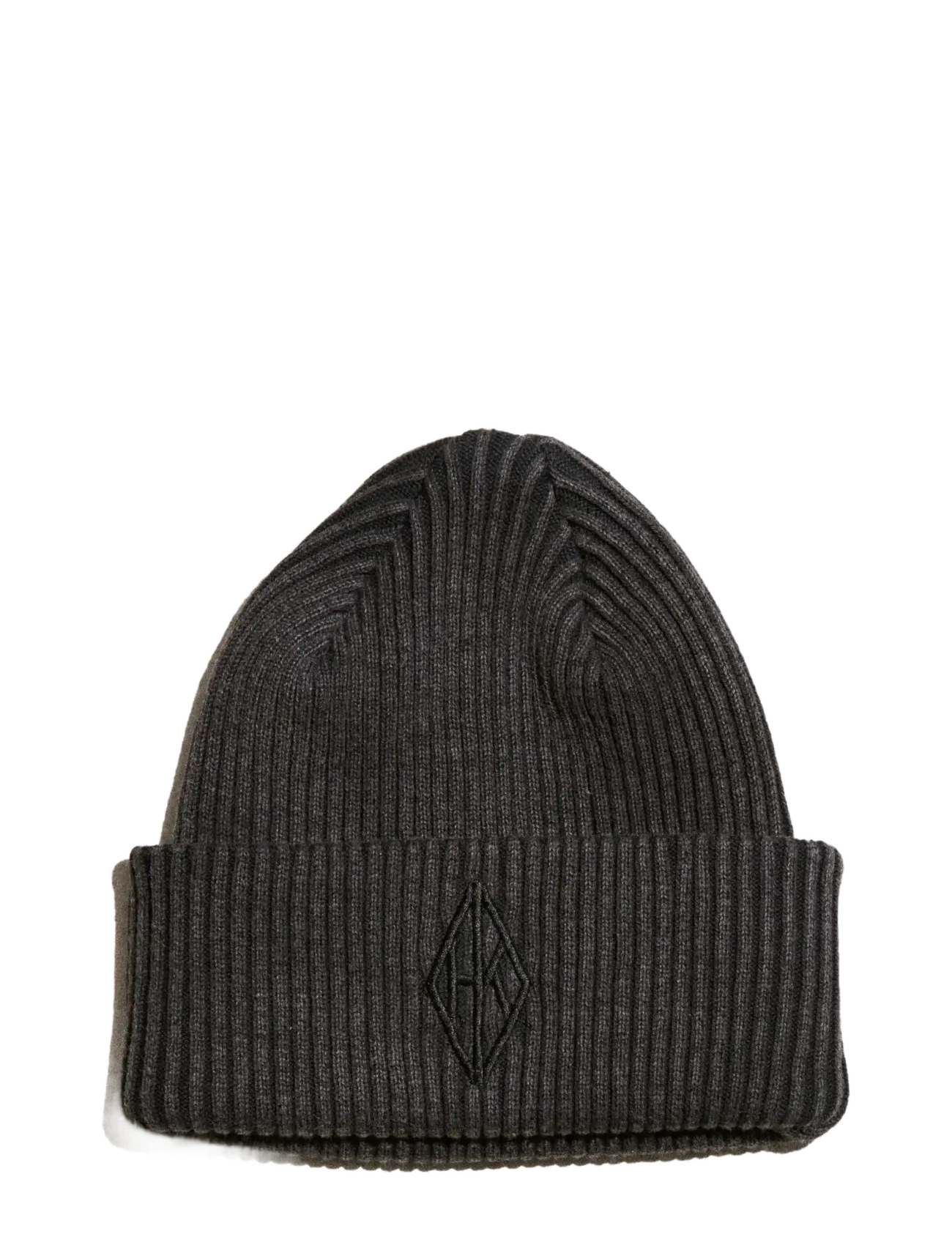 HAN Kjøbenhavn Diamond Logo Beanie - New arrivals - BLACK / grey