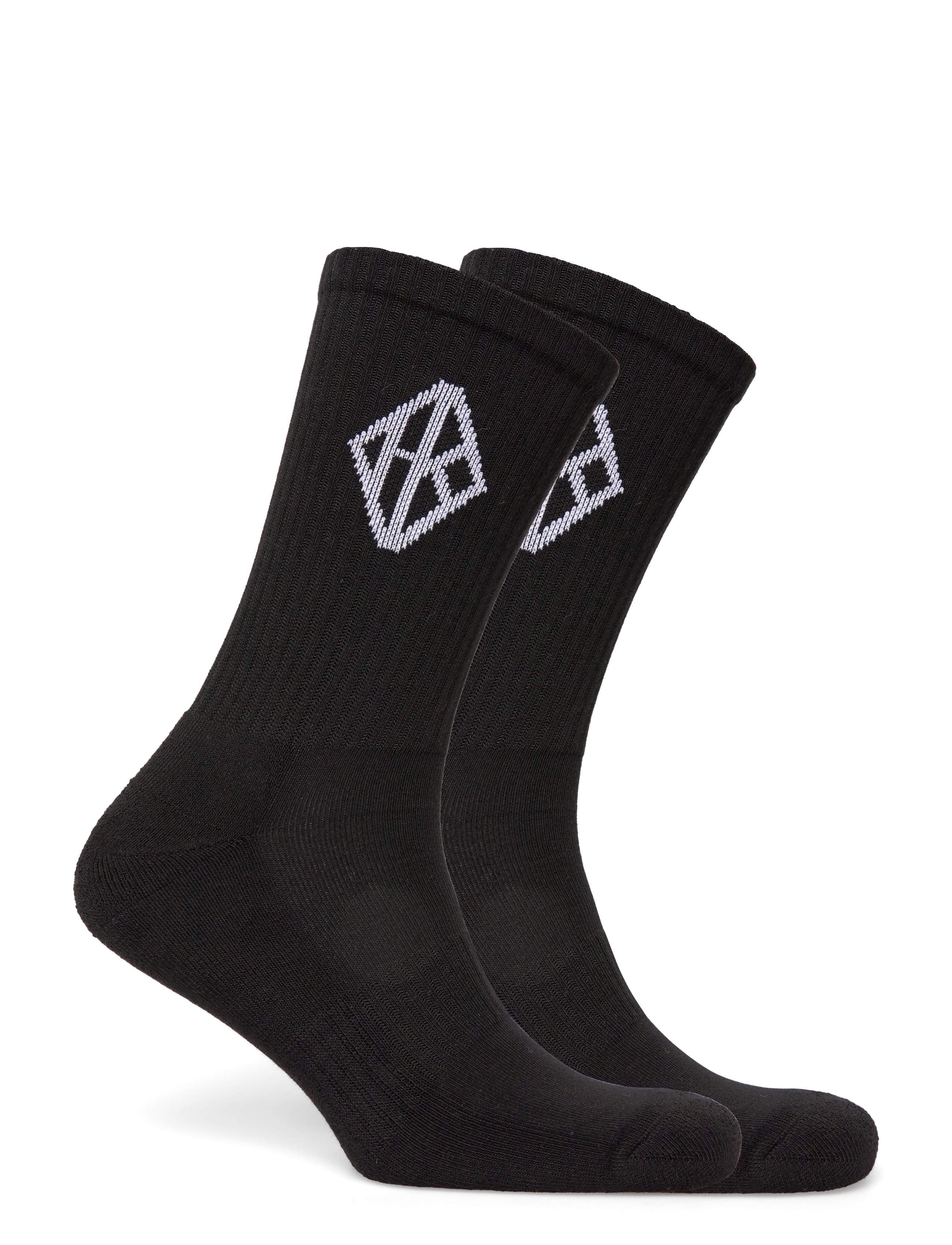 HAN Kjøbenhavn - 2-Pack Diamond Socks - chaussettes crew - black - 3