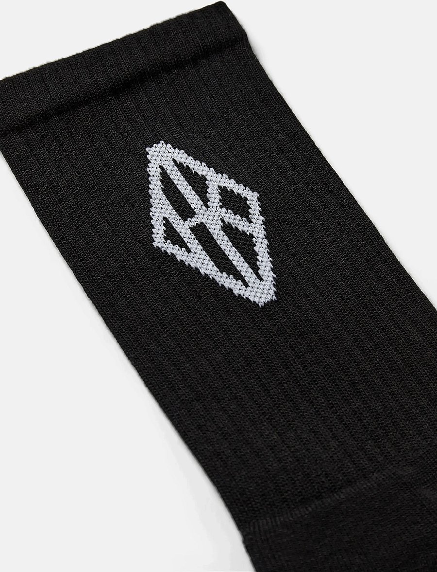 HAN Kjøbenhavn - 2-Pack Diamond Socks - tennissocken - black - 2