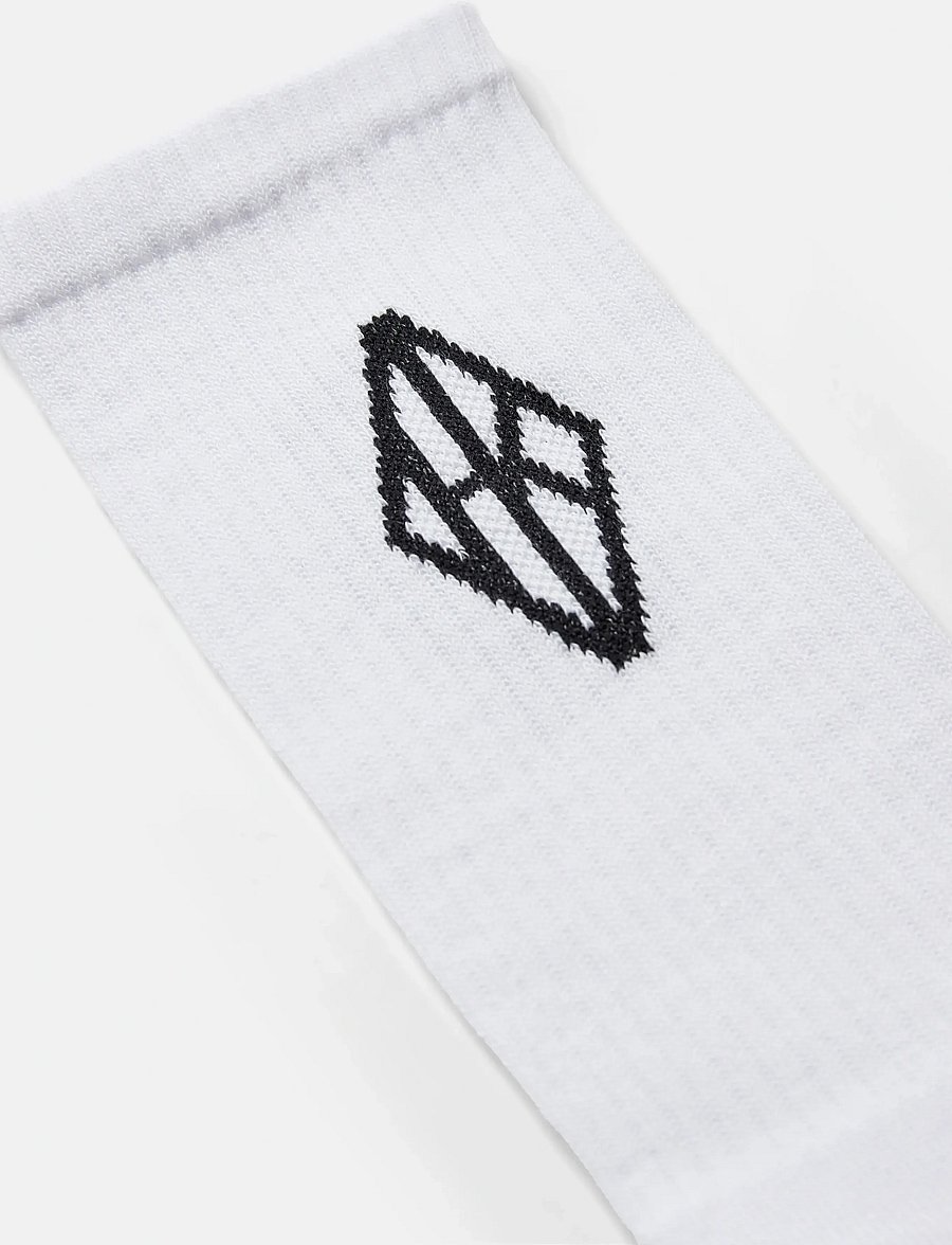 HAN Kjøbenhavn - 2-Pack Diamond Socks - tennissocken - off white - 2