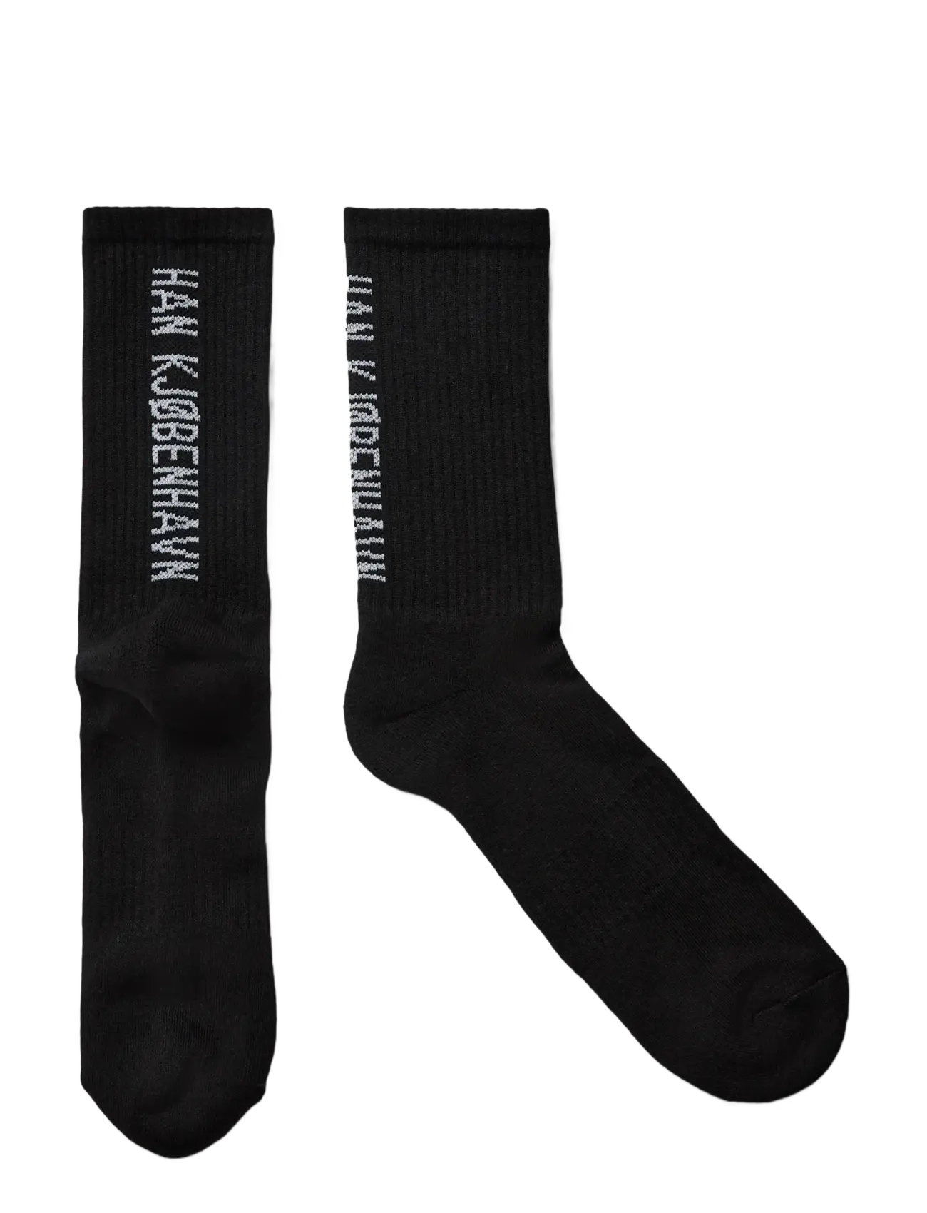 HAN Kjøbenhavn - 2-Pack Logo Socks - klassikalised sokid - black - 1