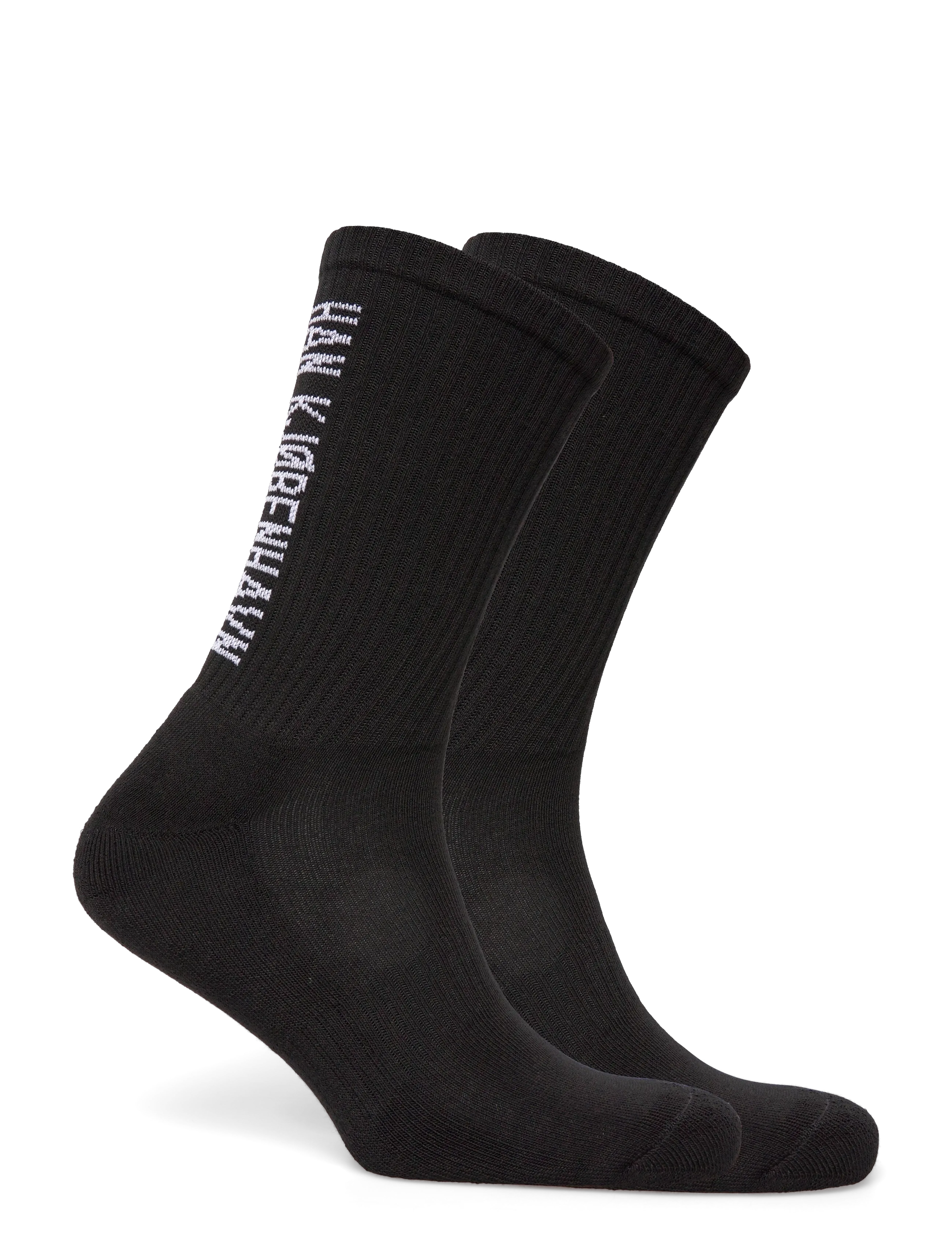 HAN Kjøbenhavn - 2-Pack Logo Socks - klassikalised sokid - black - 2