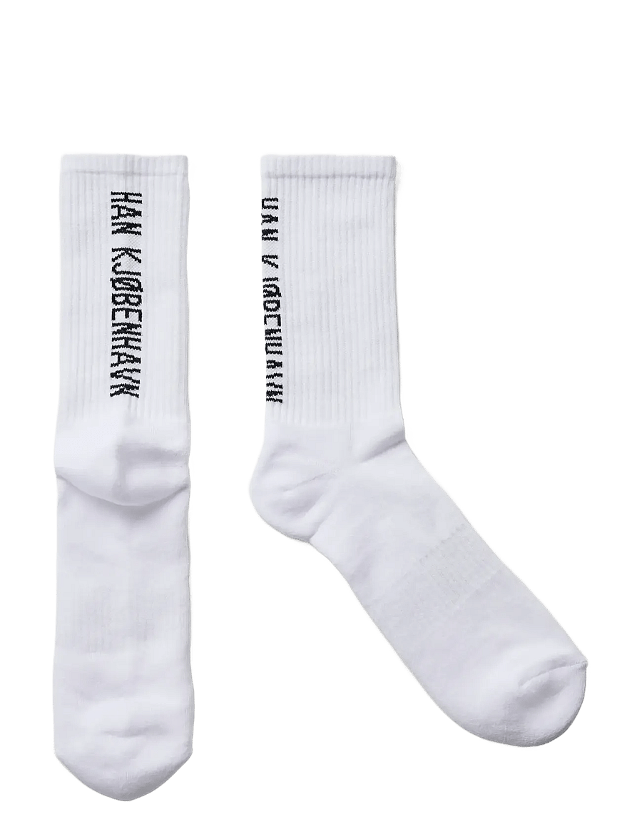 HAN Kjøbenhavn - 2-Pack Logo Socks - sokker - off white - 1