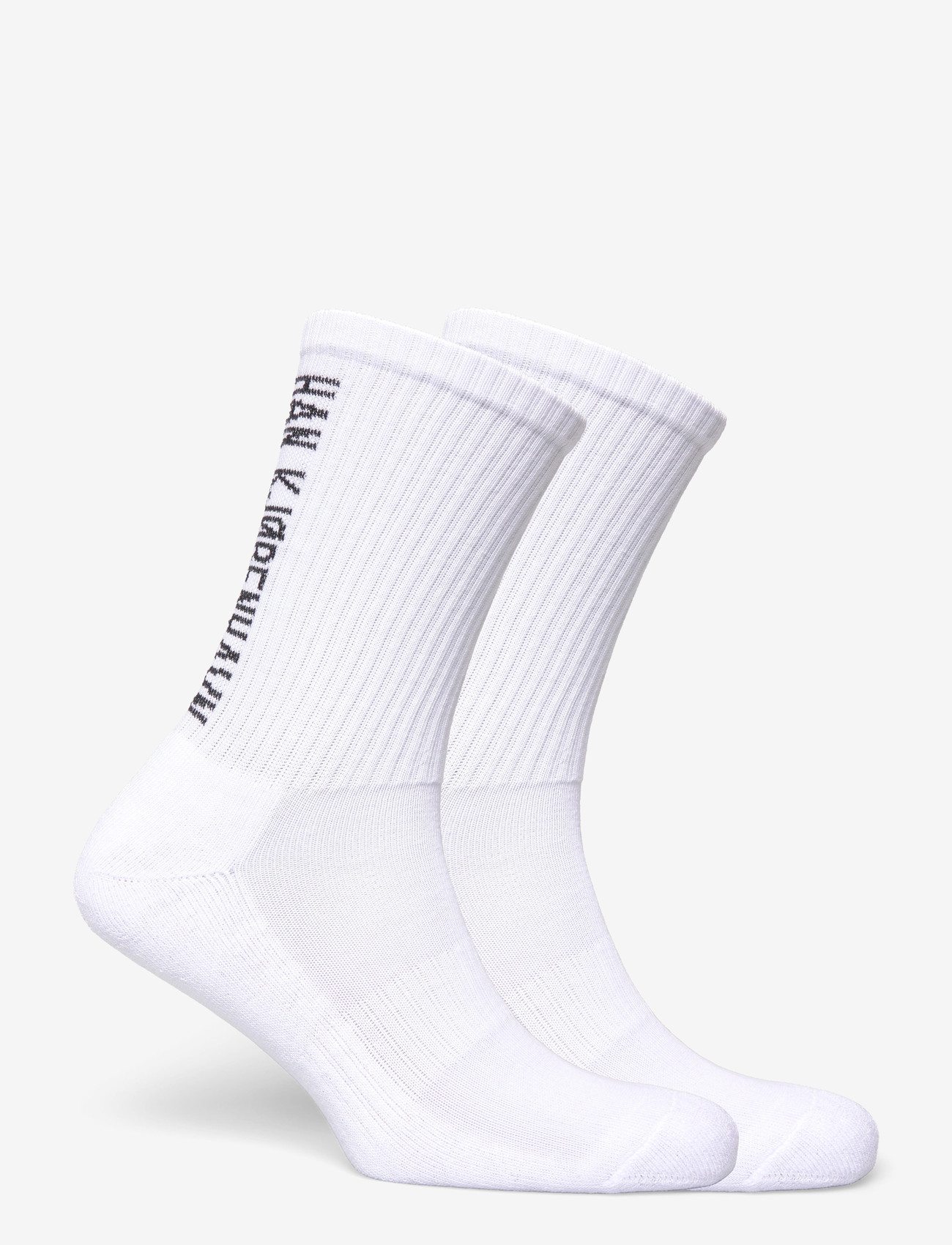 HAN Kjøbenhavn - 2-Pack Logo Socks - vanliga strumpor - off white - 1