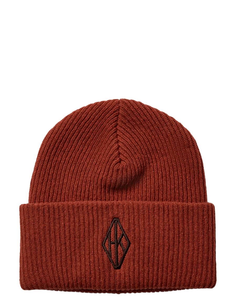 HAN Kjøbenhavn - Diamond Beanie - nach anlass kaufen - rusty orange - 0