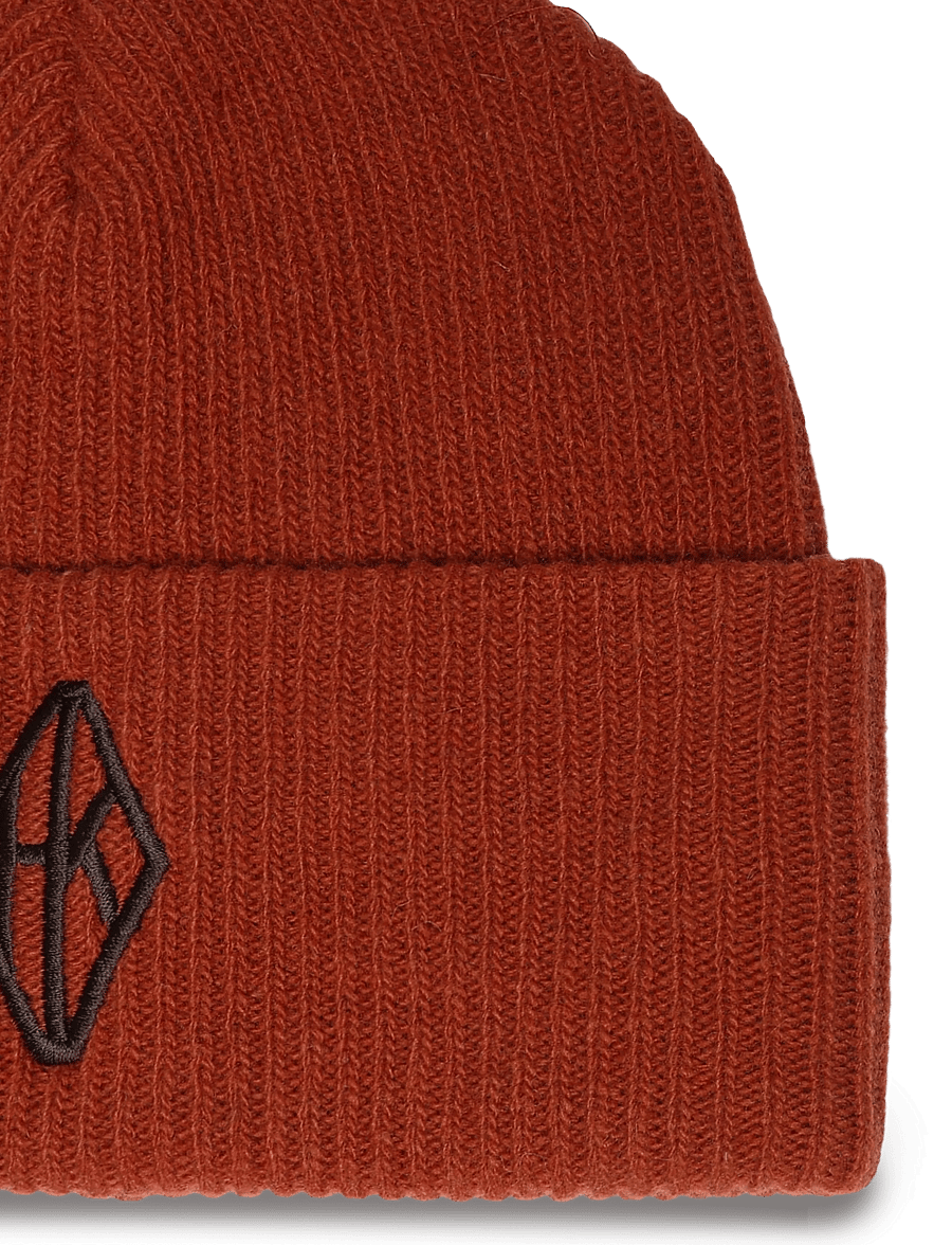 HAN Kjøbenhavn - Diamond Beanie - shop by occasion - rusty orange - 2