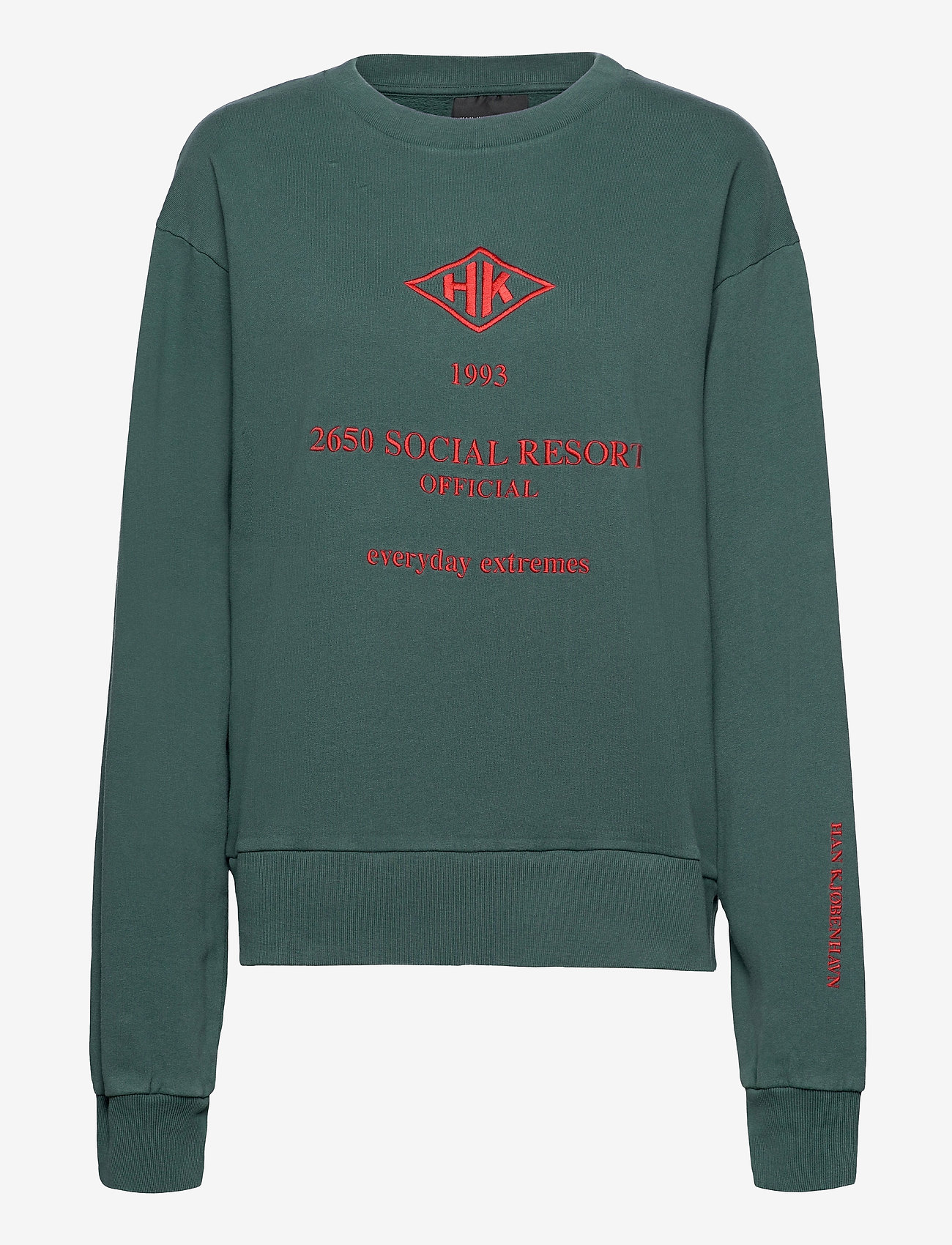 HAN Kjøbenhavn Clothing - Bulky Crew - faded green - 0