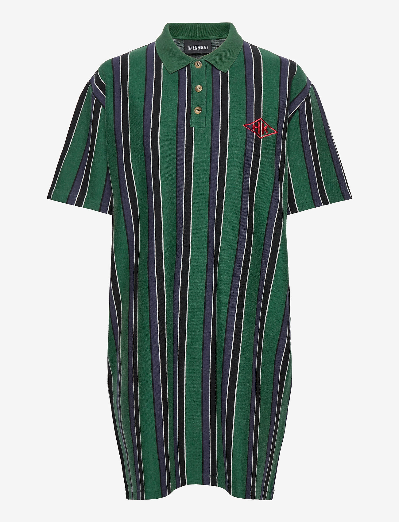 HAN Kjøbenhavn - Polo Dress - t-shirt dresses - faded green - 0