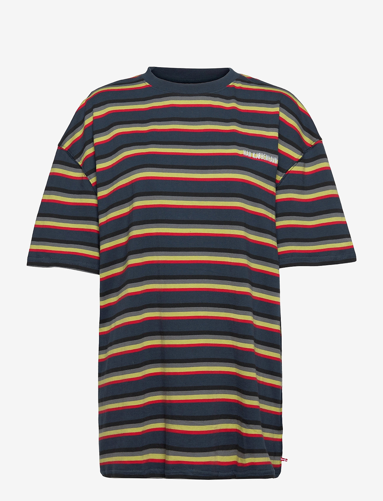 HAN Kjøbenhavn Clothing - Boyfriend Tee - blue stripe - 0