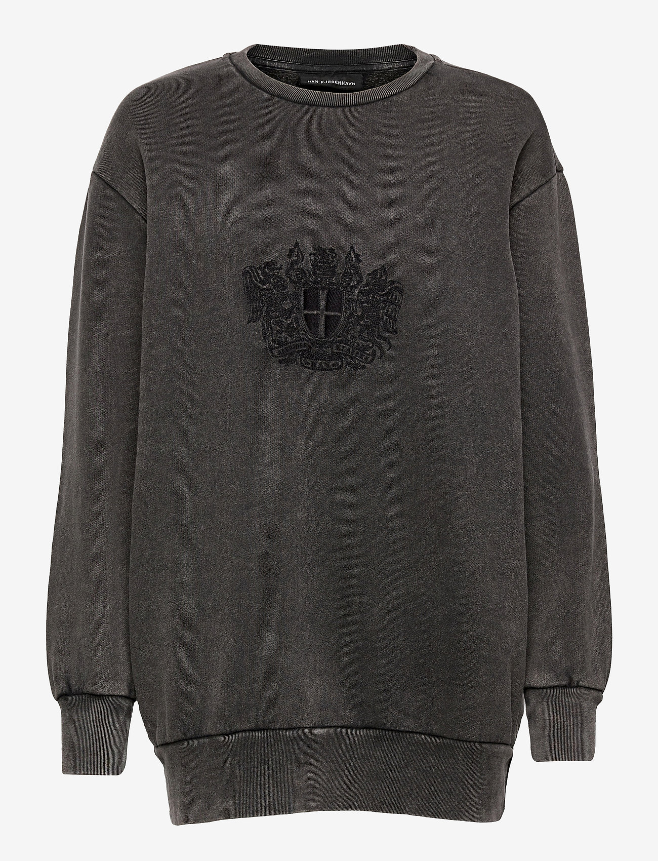 HAN Kjøbenhavn Clothing - Relaxed Crew - faded dark grey - 0