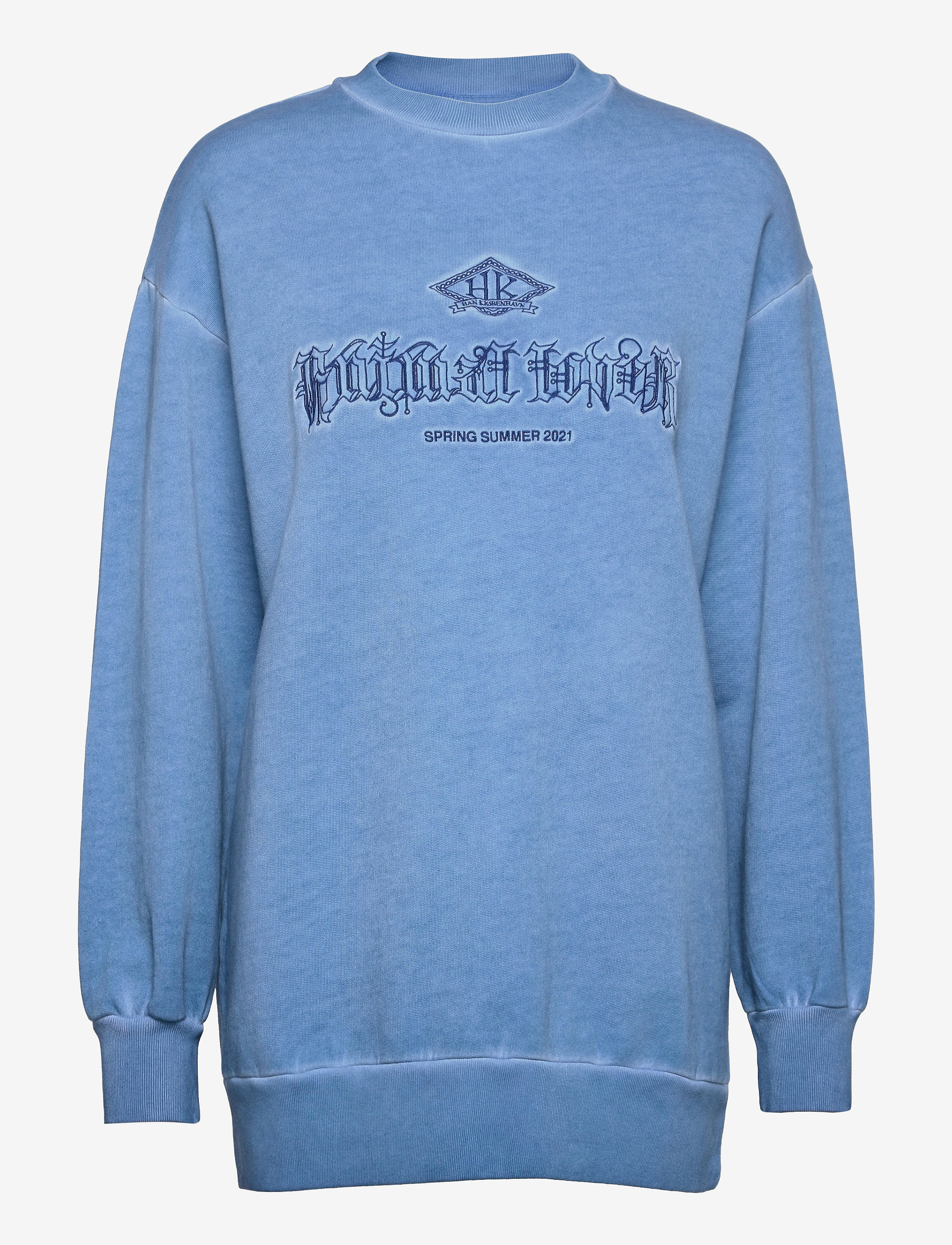 HAN Kjøbenhavn Clothing - Relaxed Crew - faded blue - 0