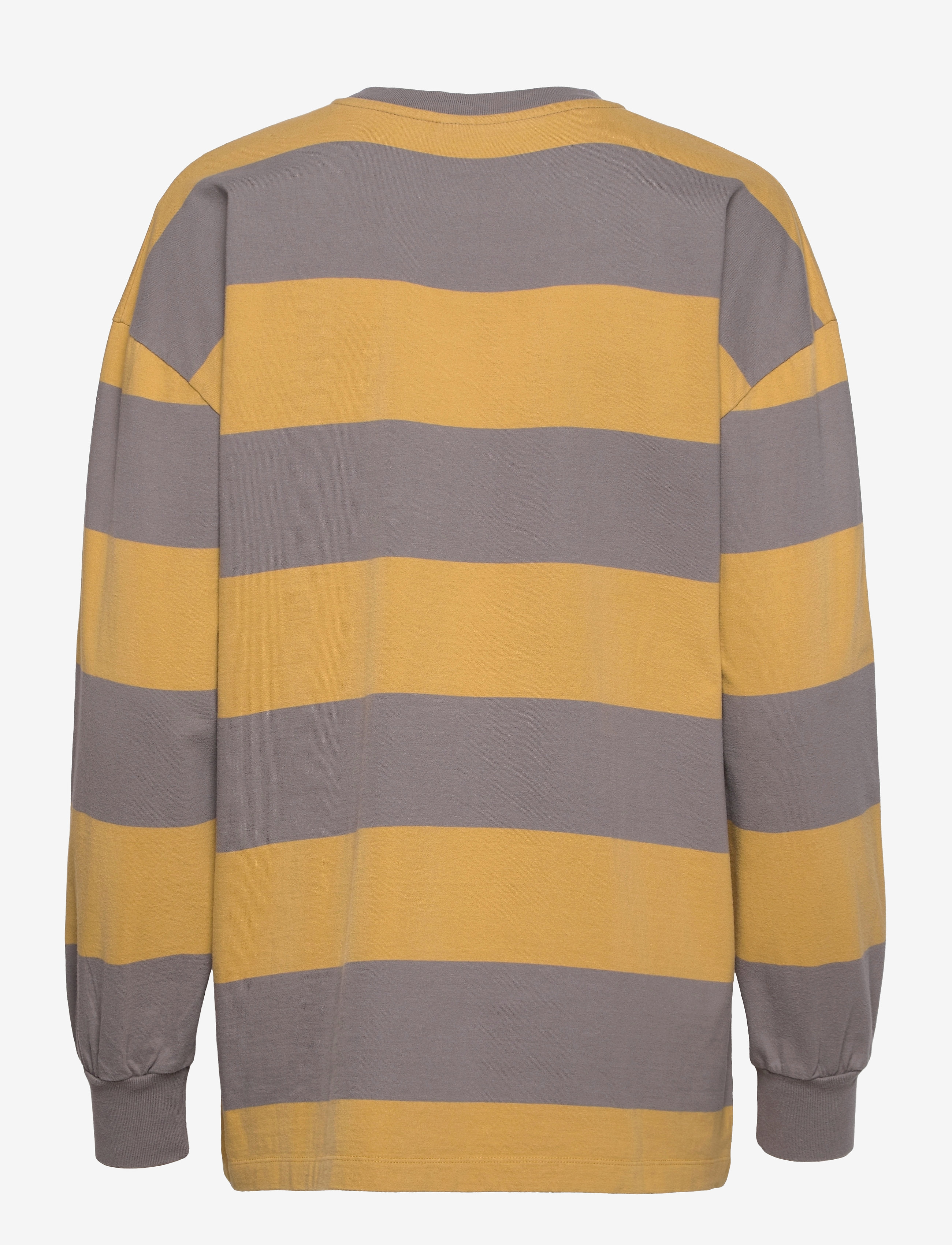 HAN Kjøbenhavn Clothing - Boxy LS Tee - faded tan stripe - 1