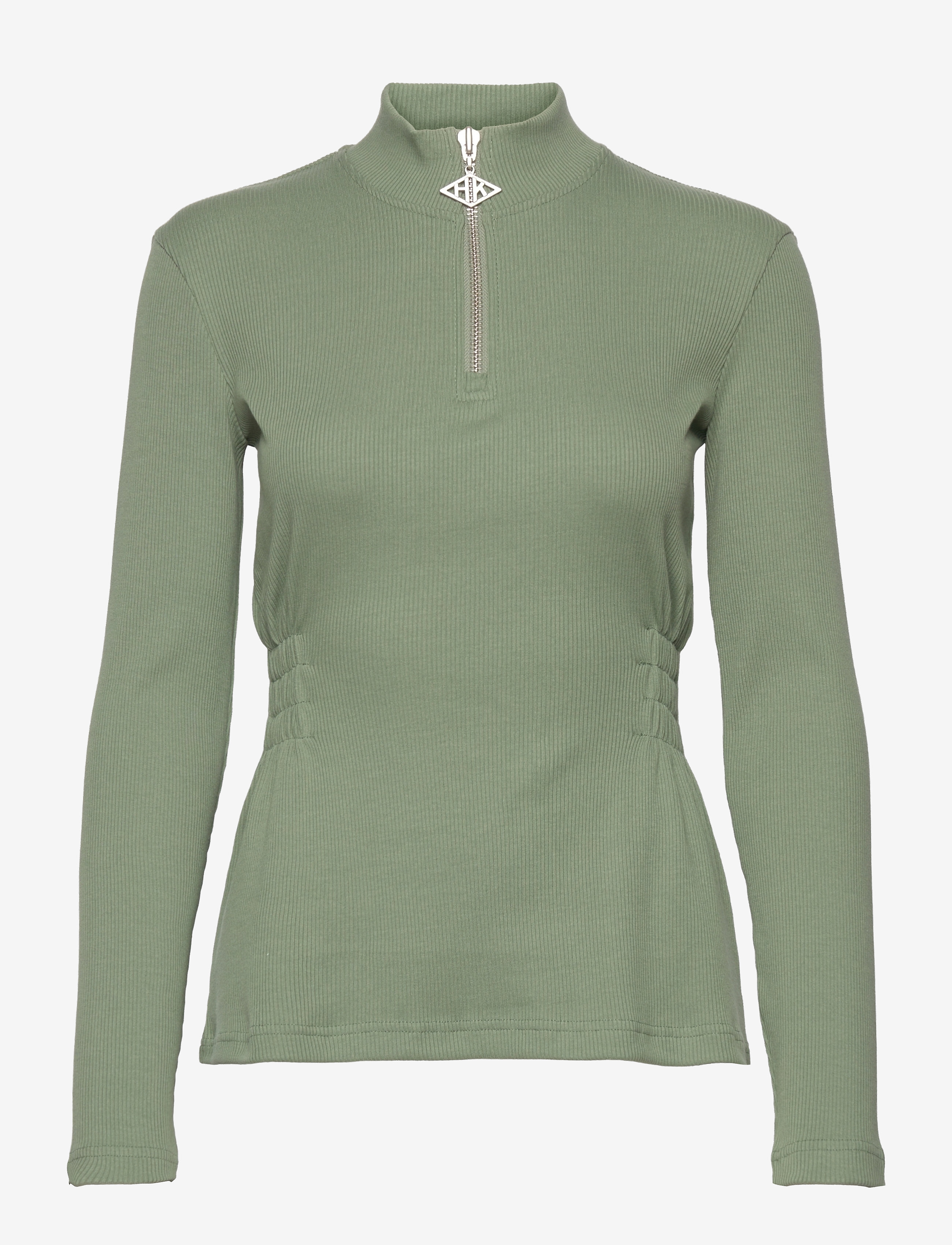 HAN Kjøbenhavn - Half Zip Tuck - dusty green - 0