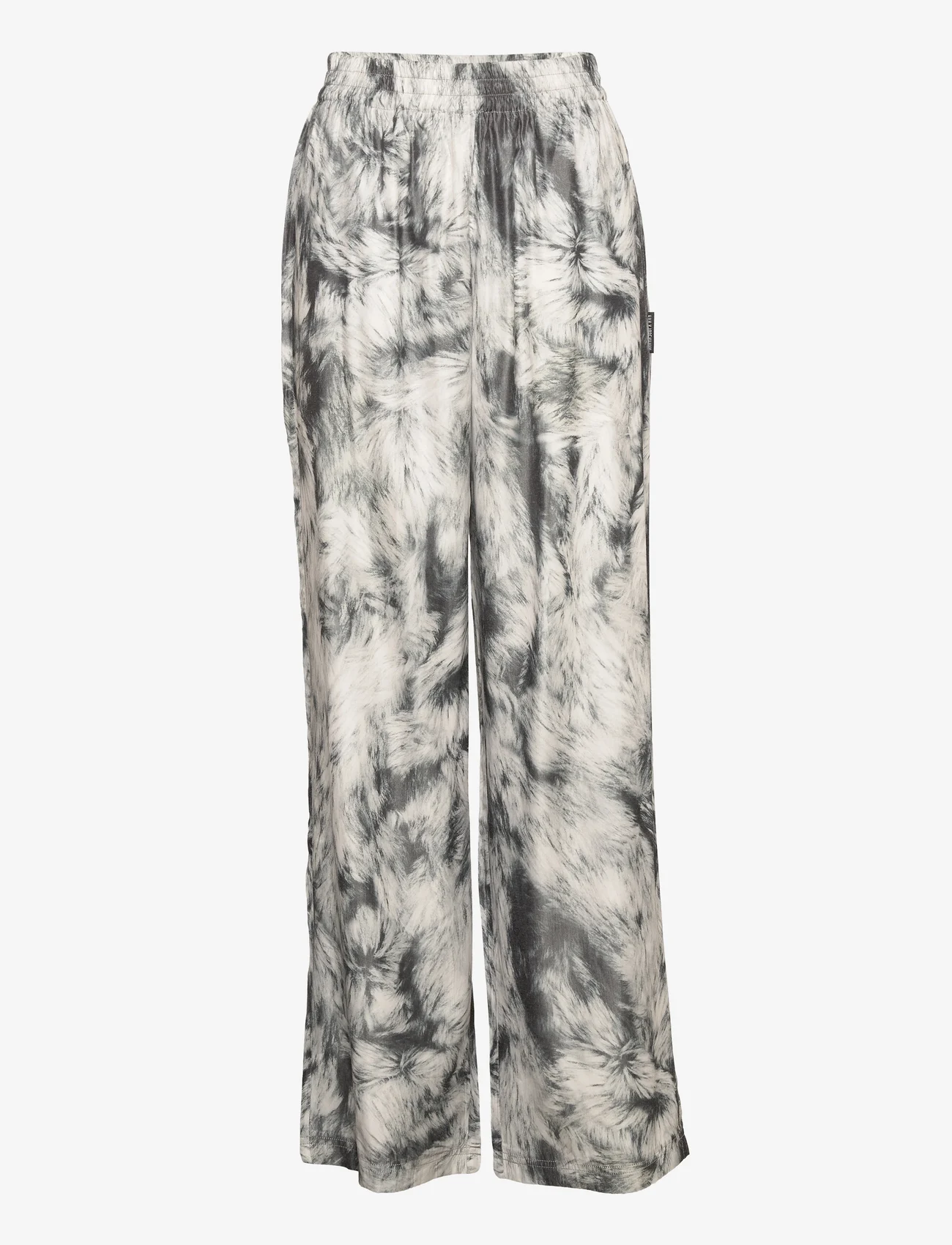 HAN Kjøbenhavn - Drape Pants - black white fur - 0