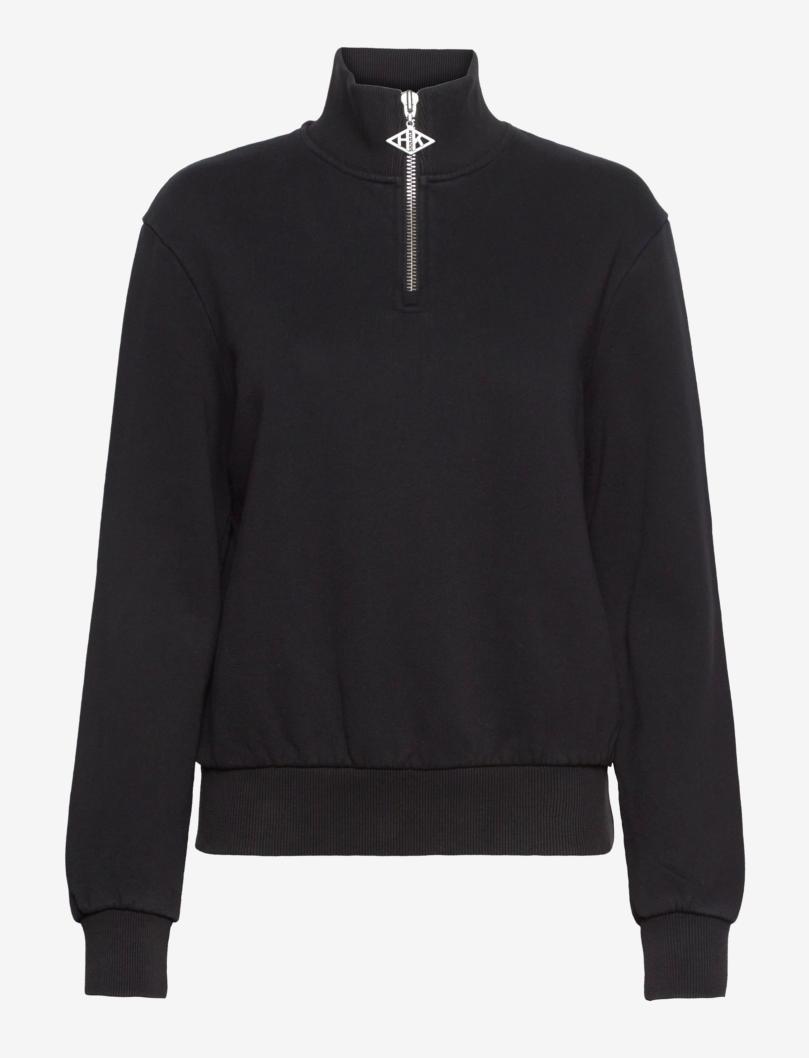 HAN Kjøbenhavn Clothing - Half Zip Sweat - faded black - 0