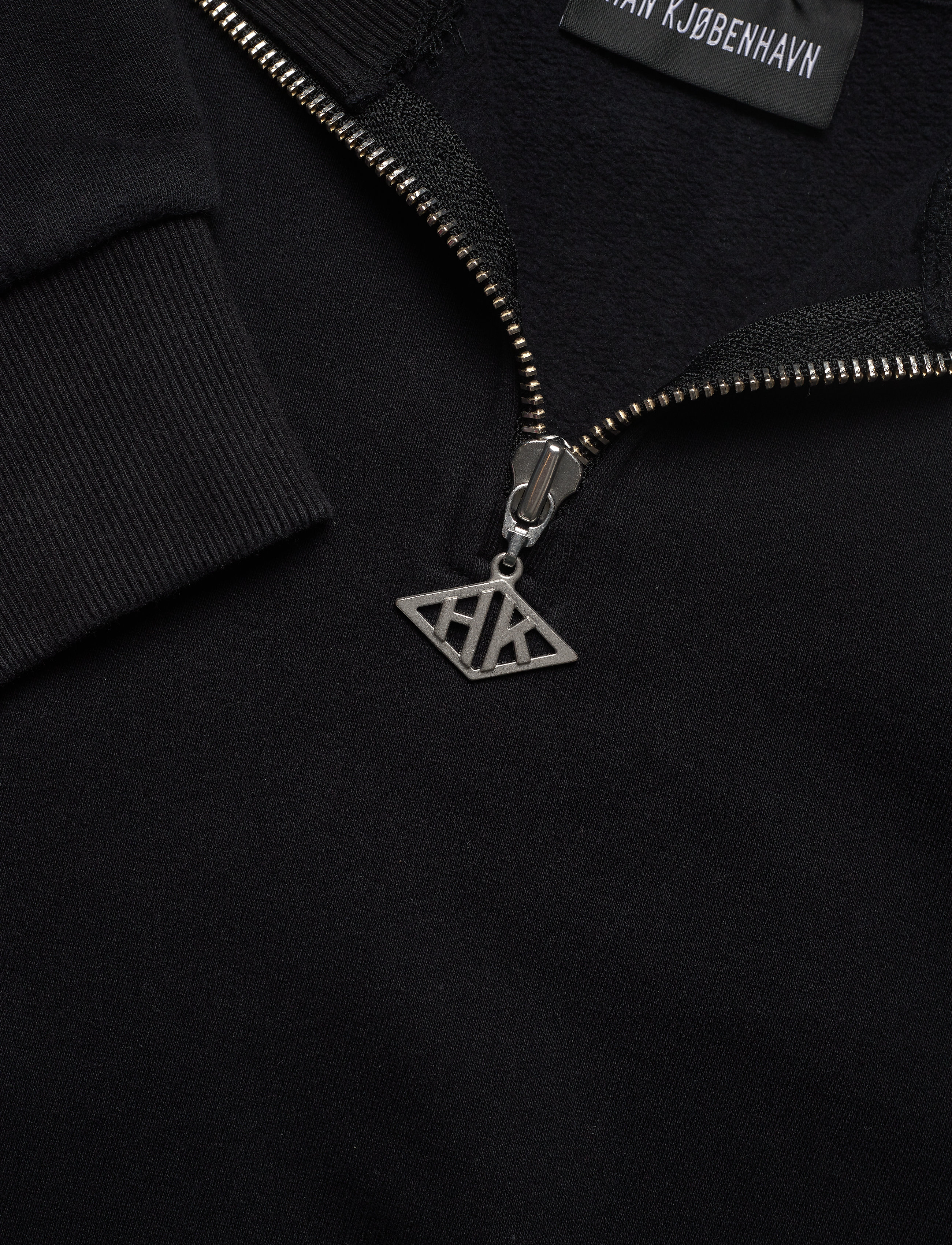 HAN Kjøbenhavn Clothing - Half Zip Sweat - faded black - 2