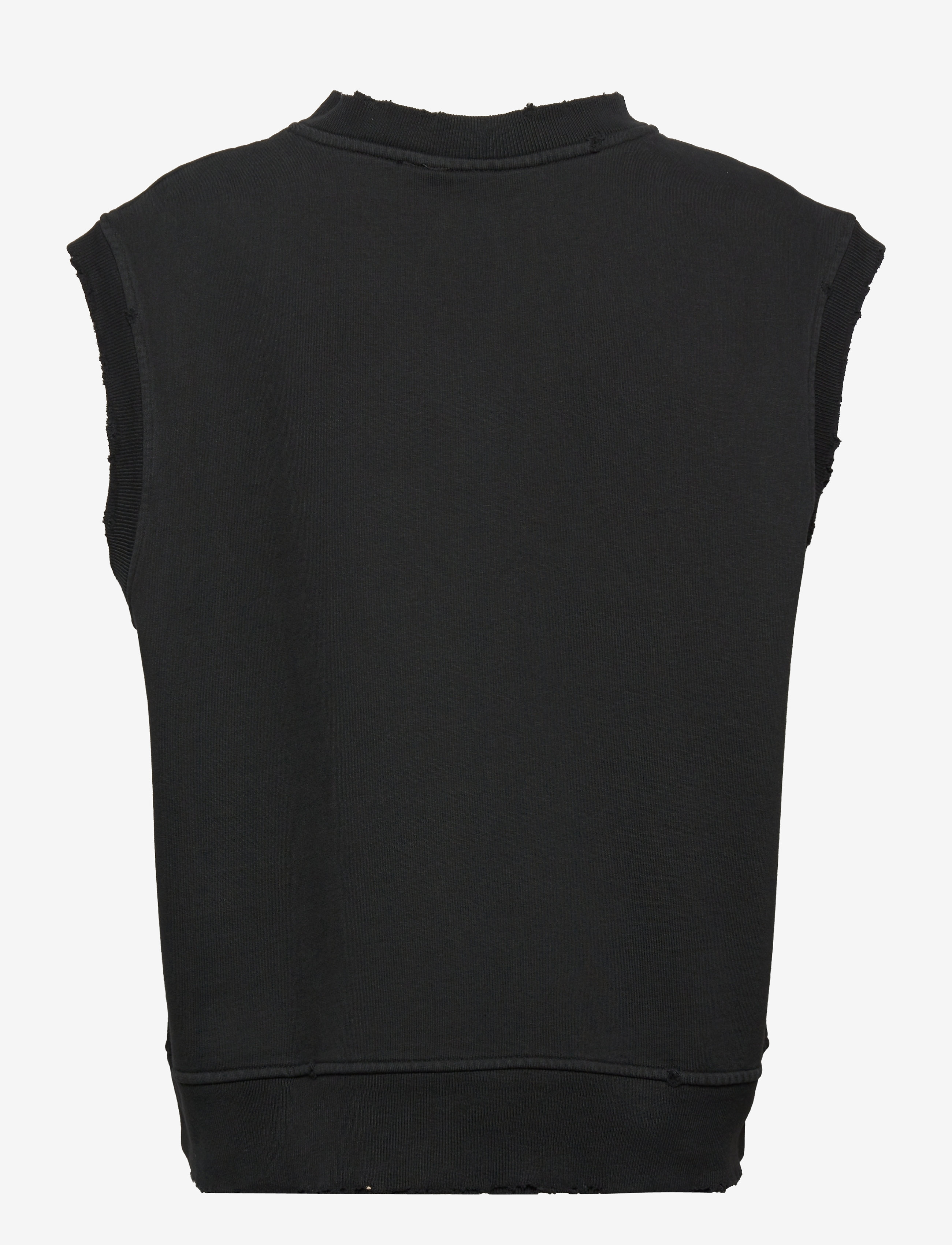 HAN Kjøbenhavn - Distressed Vest - strikveste - distressed black - 1