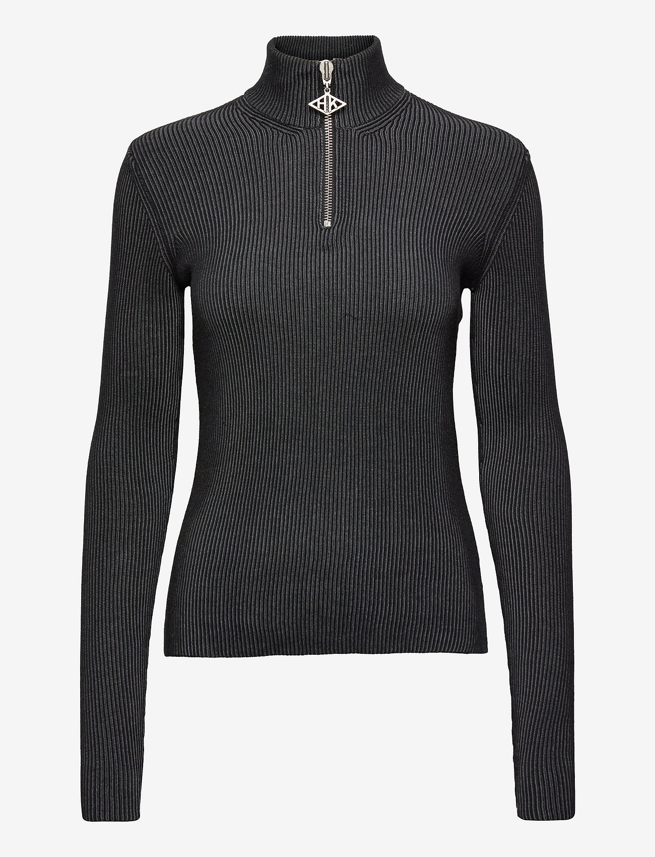 HAN Kjøbenhavn - Half Zip Knit - black - 0