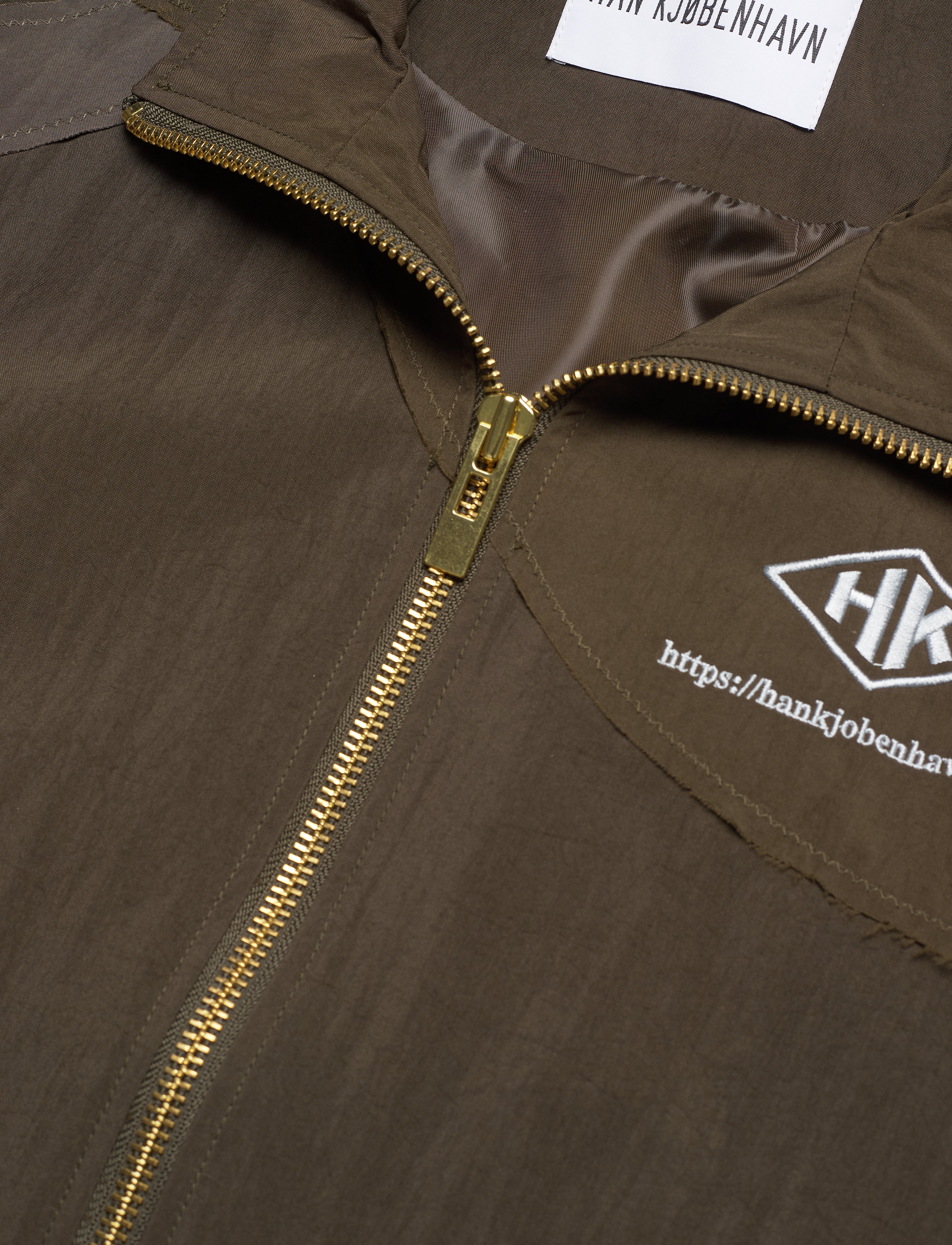 HAN Kjøbenhavn Clothing - Track Top Curve - crepe green - 2