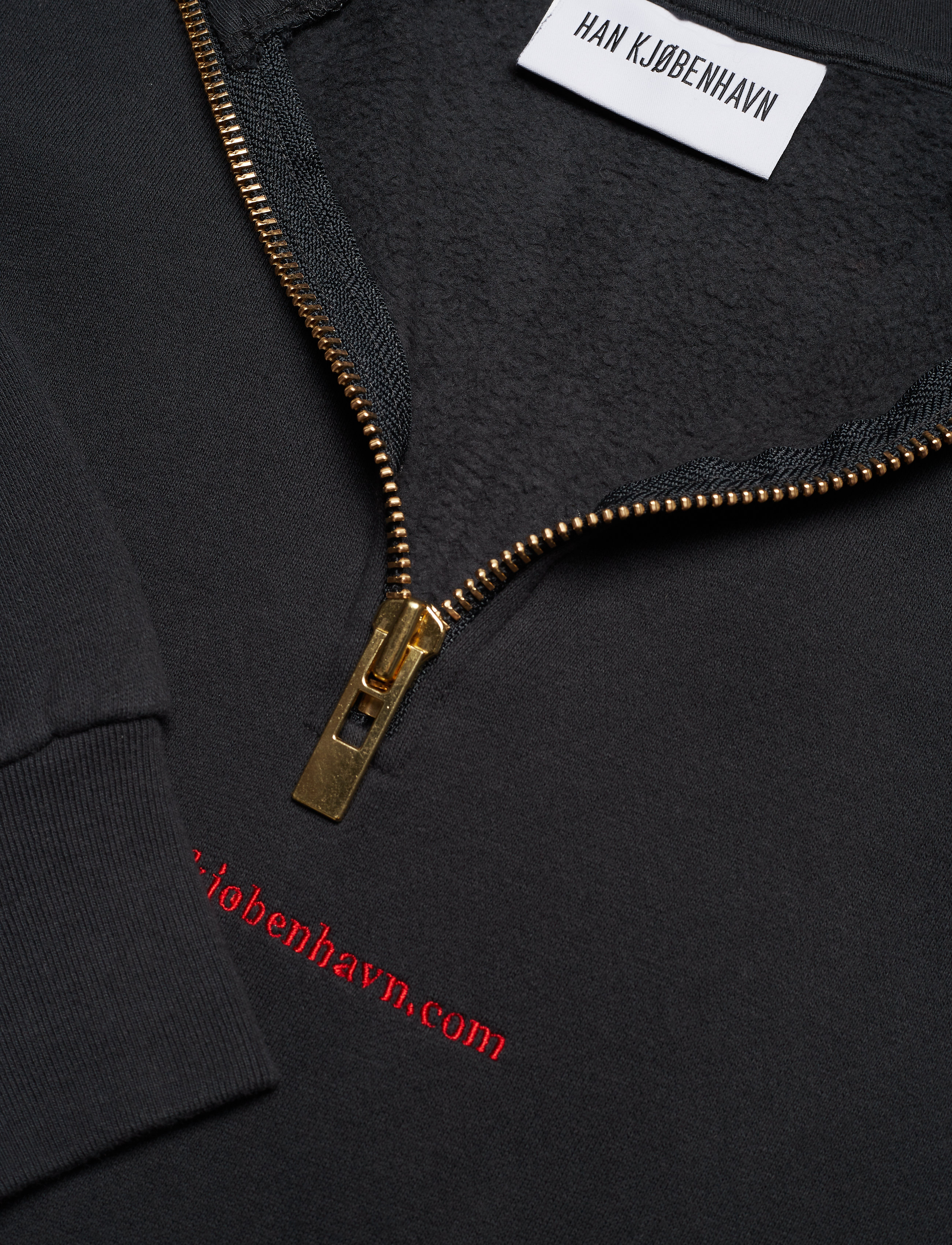 HAN Kjøbenhavn - Half Zip Sweat - black - 2