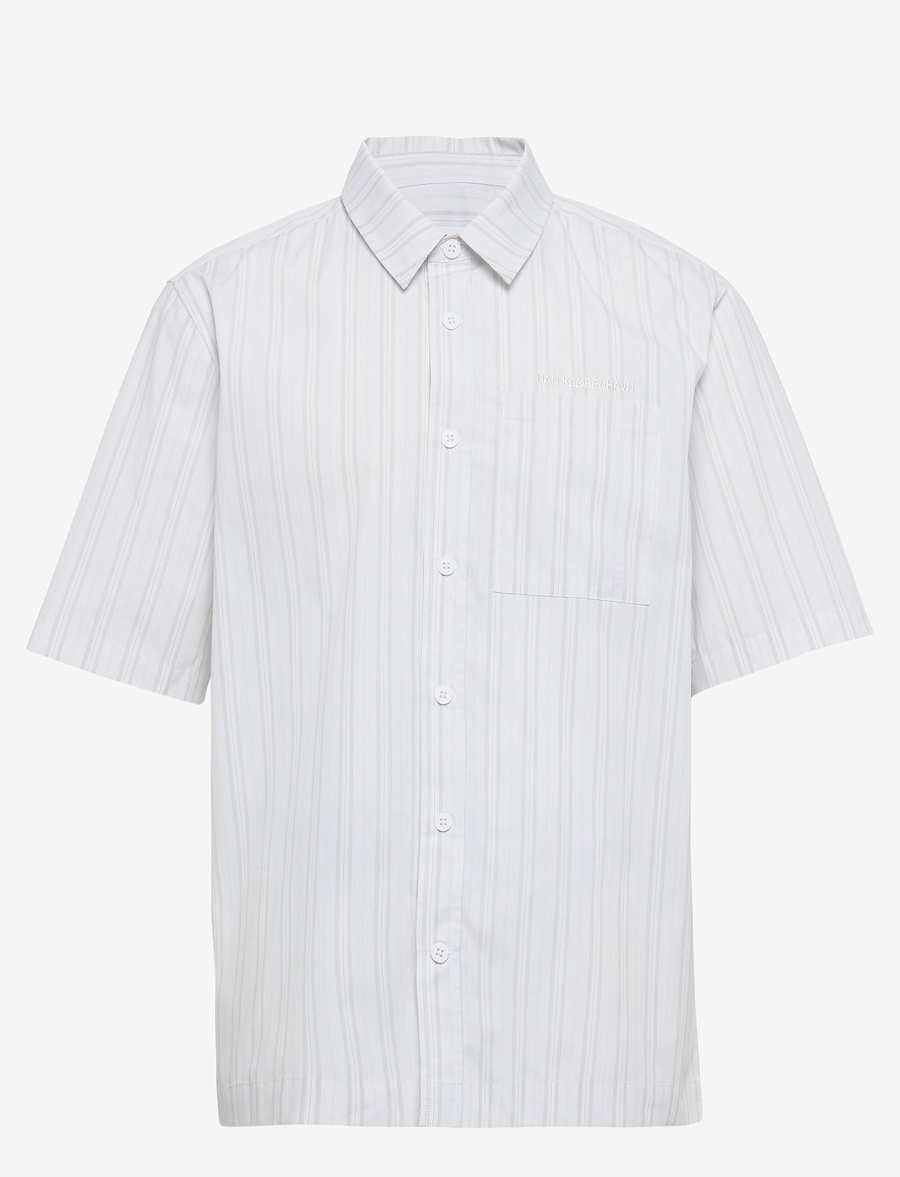 HAN Kjøbenhavn Clothing - Boxy Shirt - pale stripe - 0