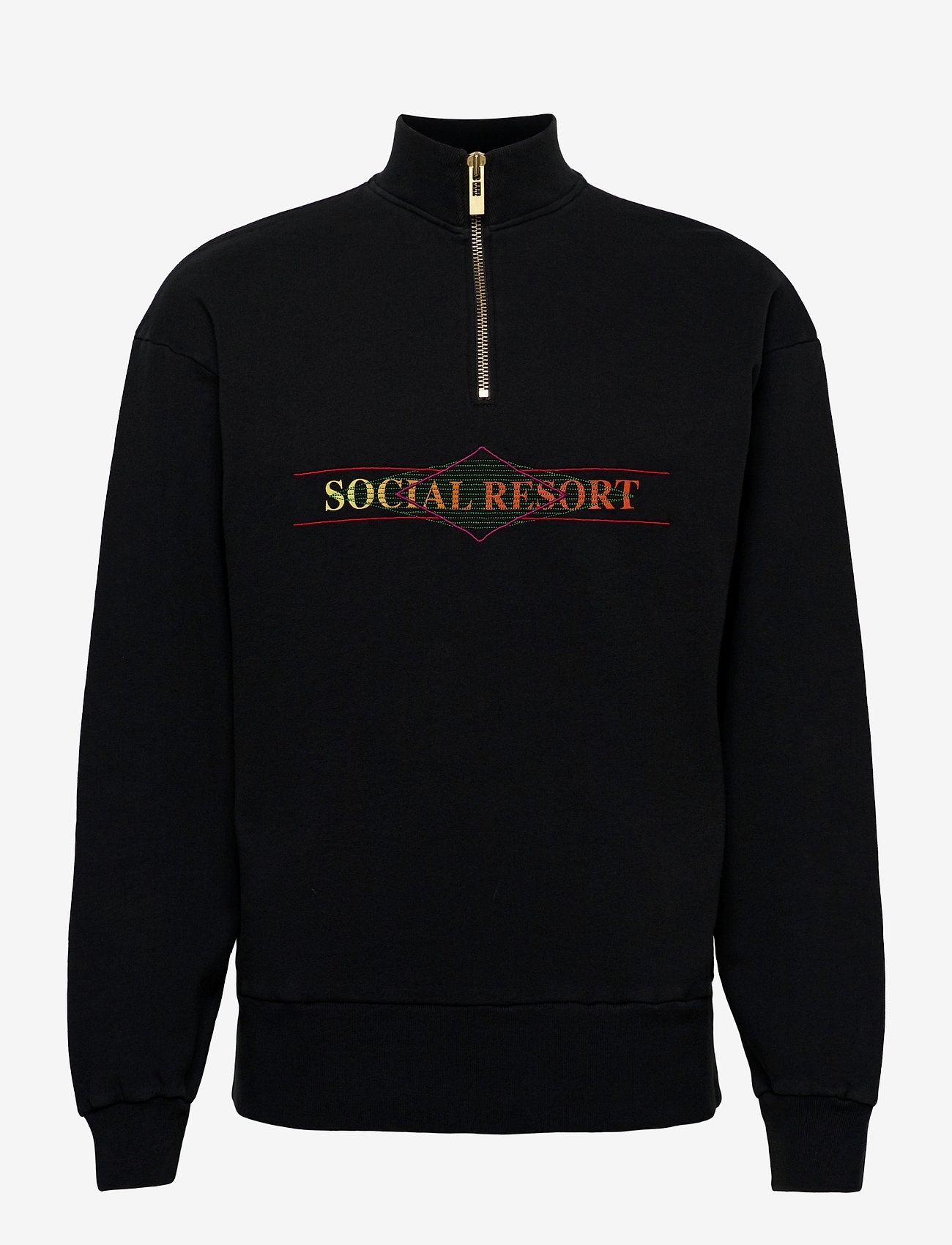 HAN Kjøbenhavn Clothing - Half Zip Sweat - faded black - 0