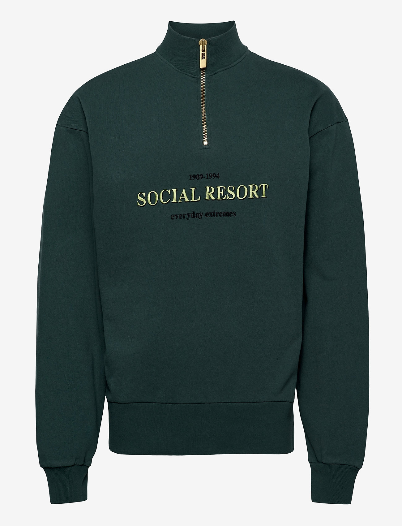 HAN Kjøbenhavn Clothing - Half Zip Sweat - faded green - 0