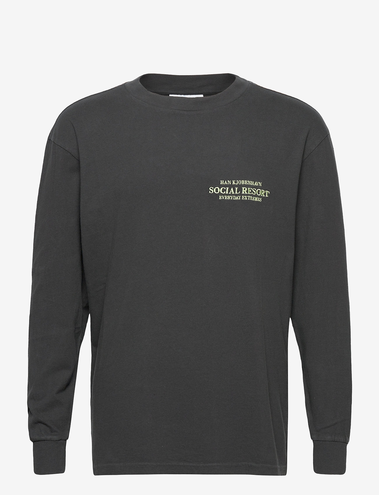 HAN Kjøbenhavn Clothing - Boxy Tee Long Sleeve - faded black - 0