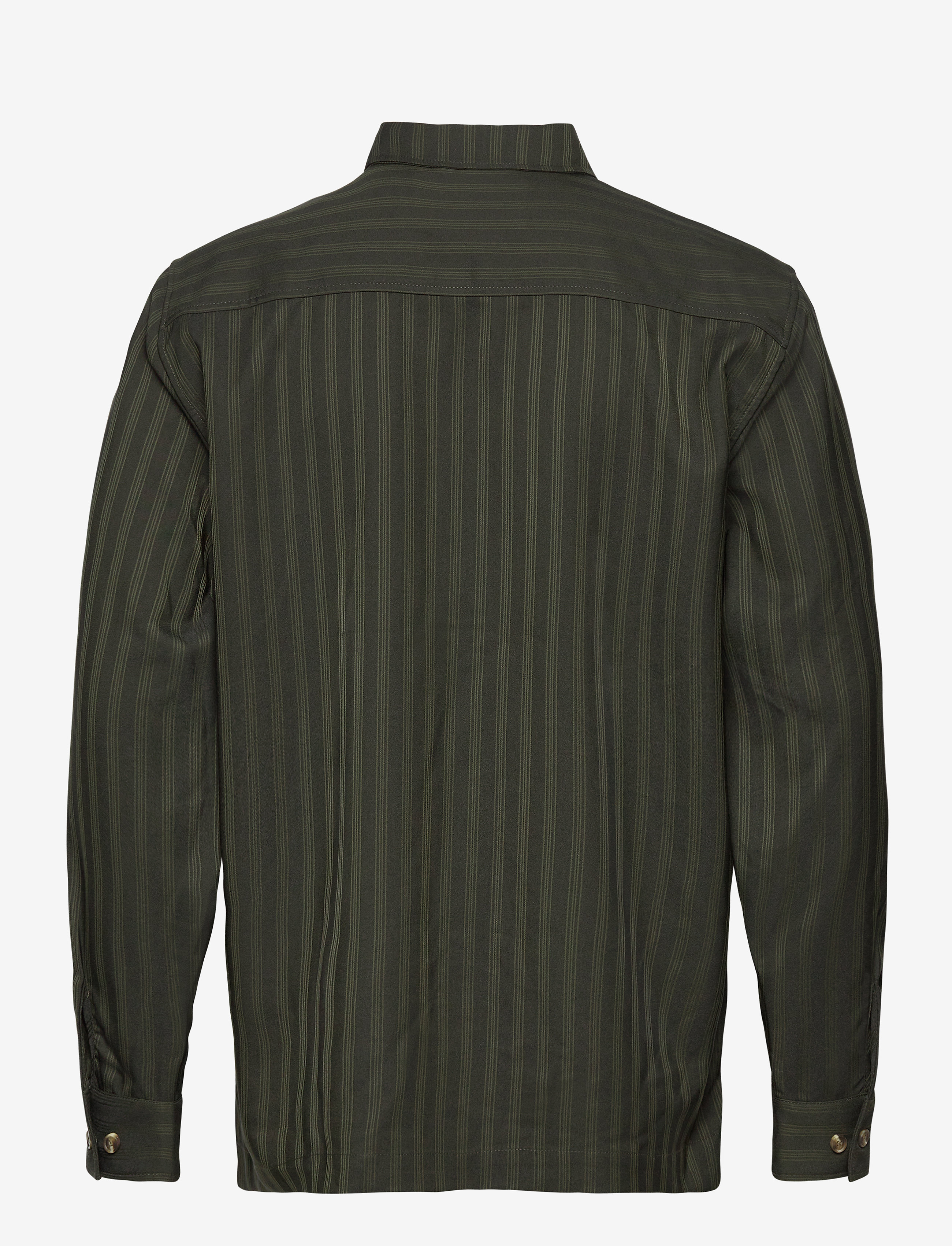 HAN Kjøbenhavn Clothing - Boxy Shirt - green stripe - 1