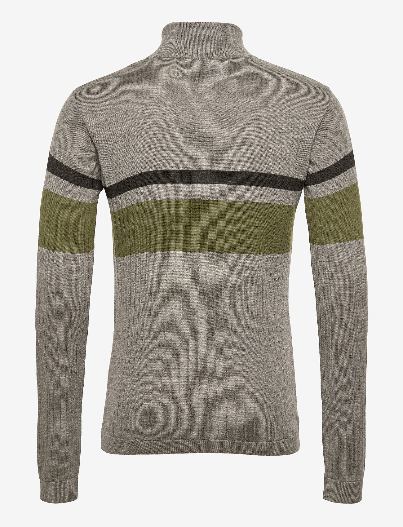 HAN Kjøbenhavn Clothing - Half Zip Long Sleeve - grey - 1