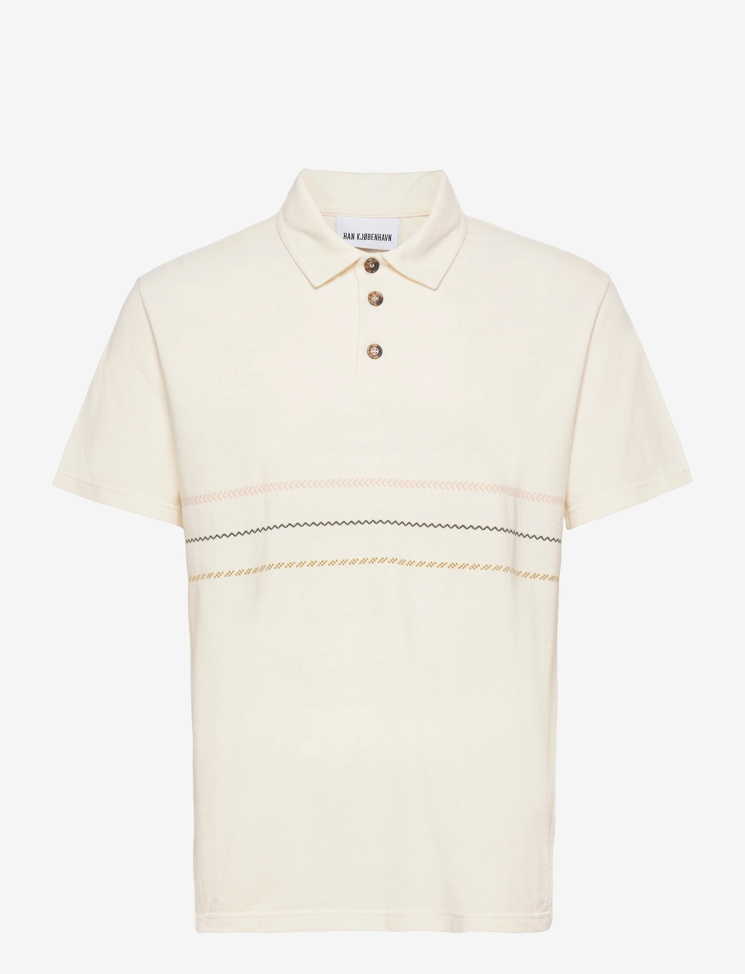 HAN Kjøbenhavn Clothing - Polo Tee SS - off white - 0