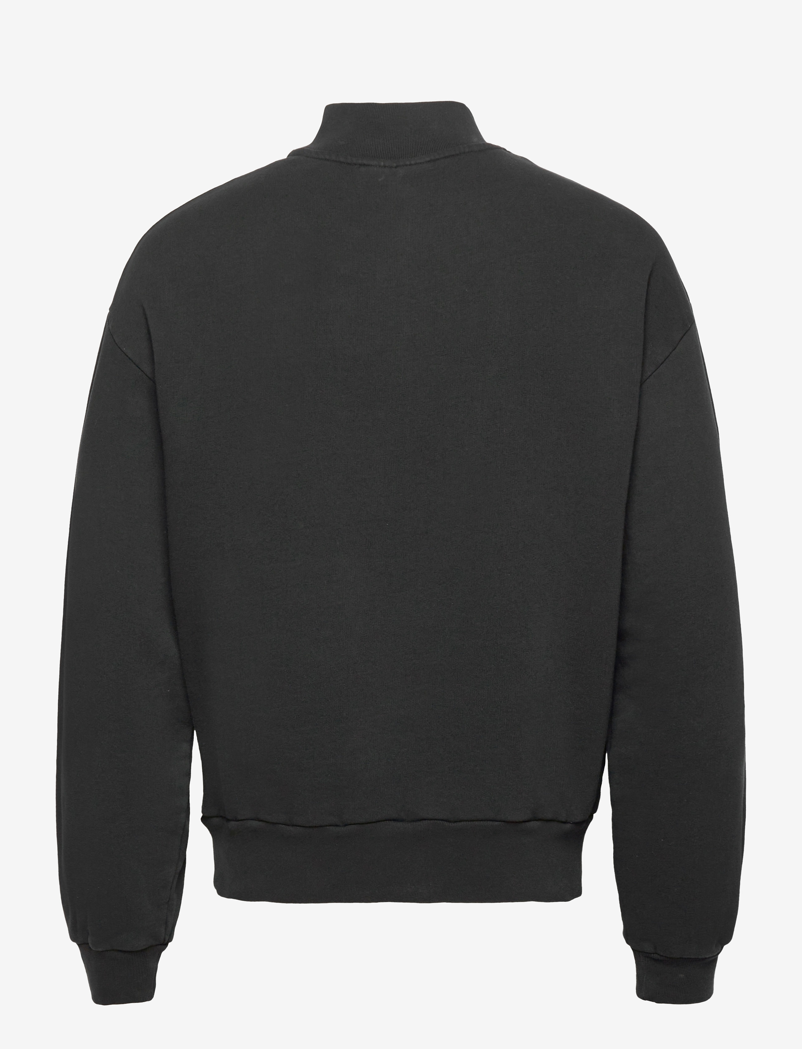 HAN Kjøbenhavn Clothing - Half Zip Sweat - faded black hk - 1