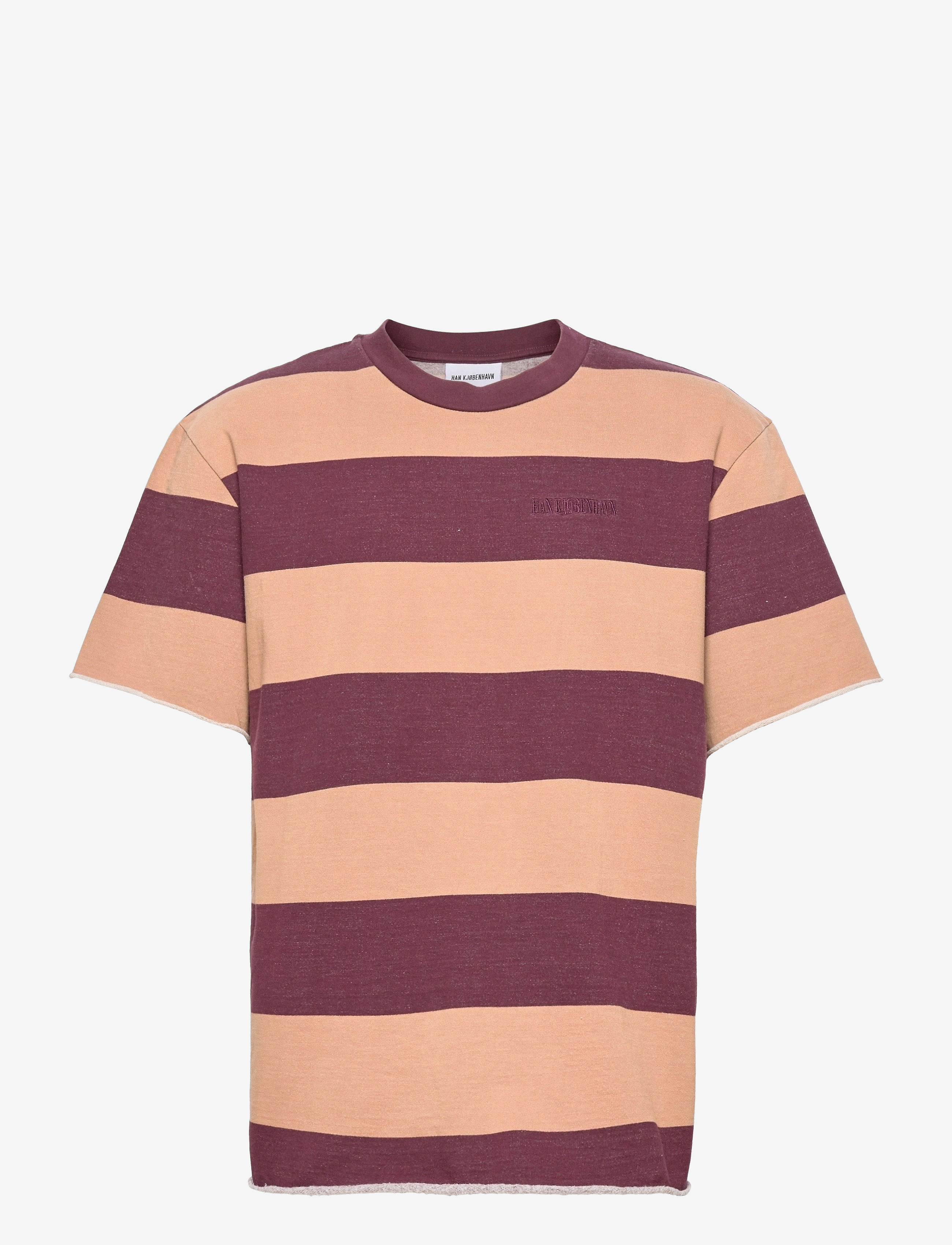 HAN Kjøbenhavn Clothing - Chunky Tee - brown stripe - 0