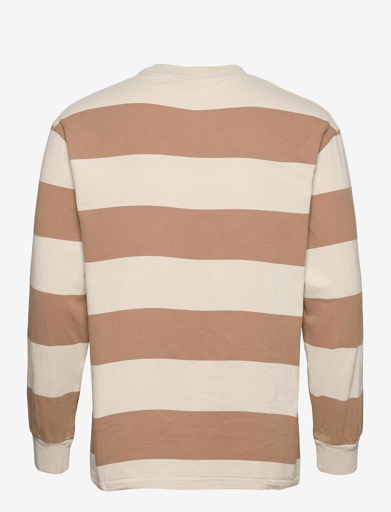 HAN Kjøbenhavn Clothing - Boxy Tee Long Sleeve - off white stripe - 1