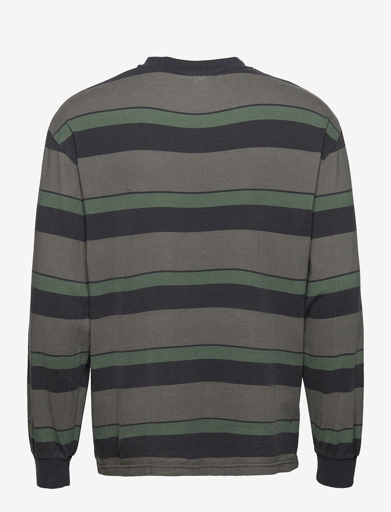 HAN Kjøbenhavn Clothing - Boxy Tee Long Sleeve - dark tonal stripes - 1