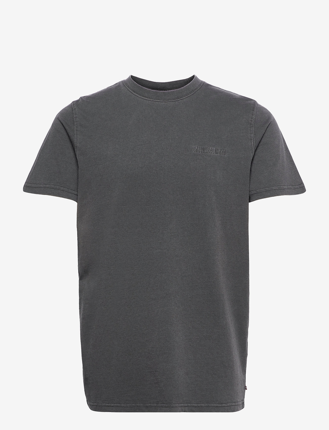 HAN Kjøbenhavn - Casual Tee Short Sleeve - dark grey logo - 0