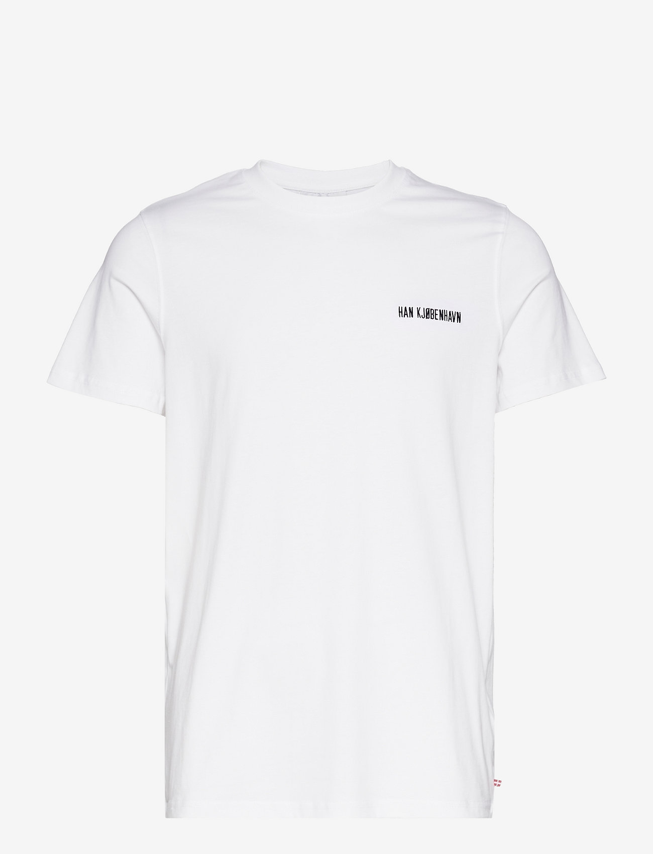HAN Kjøbenhavn - Casual Tee Short Sleeve - peruskauluspaidat - white logo - 0