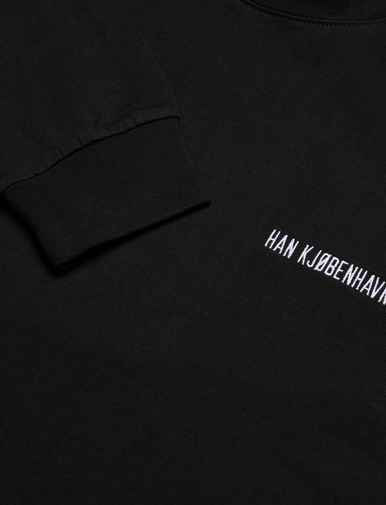 HAN Kjøbenhavn - Casual Tee Long Sleeve - basic skjorter - black logo - 2