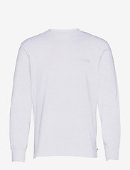 HAN Kjøbenhavn - Casual Tee Long Sleeve - basic t-krekli - light grey melange logo - 0
