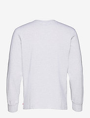 HAN Kjøbenhavn - Casual Tee Long Sleeve - långärmade t-shirts - light grey melange logo - 1