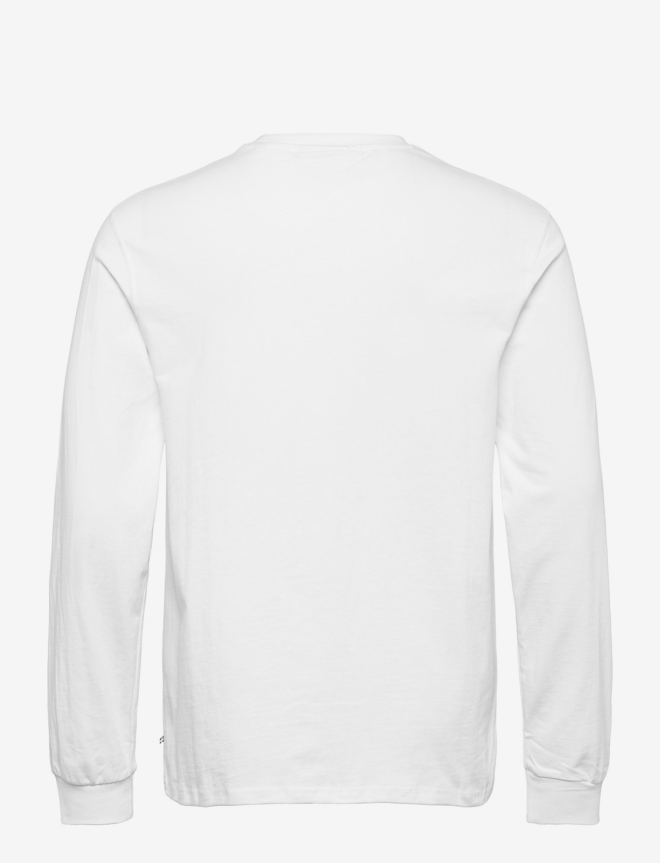 HAN Kjøbenhavn - Casual Tee Long Sleeve - långärmade t-shirts - white logo - 1