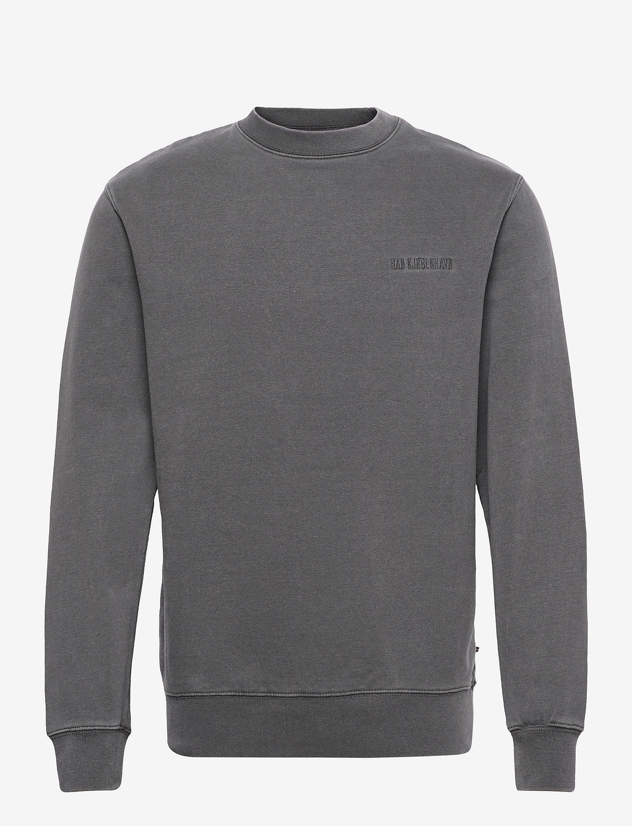 HAN Kjøbenhavn - Casual Crew - medvilniniai megztiniai - dark grey logo - 0