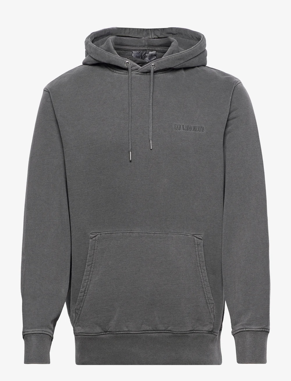 HAN Kjøbenhavn - Casual Hoodie - hoodies - dark grey logo - 0