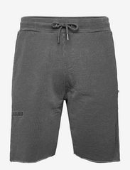 HAN Kjøbenhavn - Sweat shorts - basic krekli - dark grey logo - 0