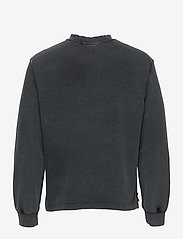HAN Kjøbenhavn - Distressed Tee Long Sleeve - podstawowe koszulki - distressed dark grey - 1