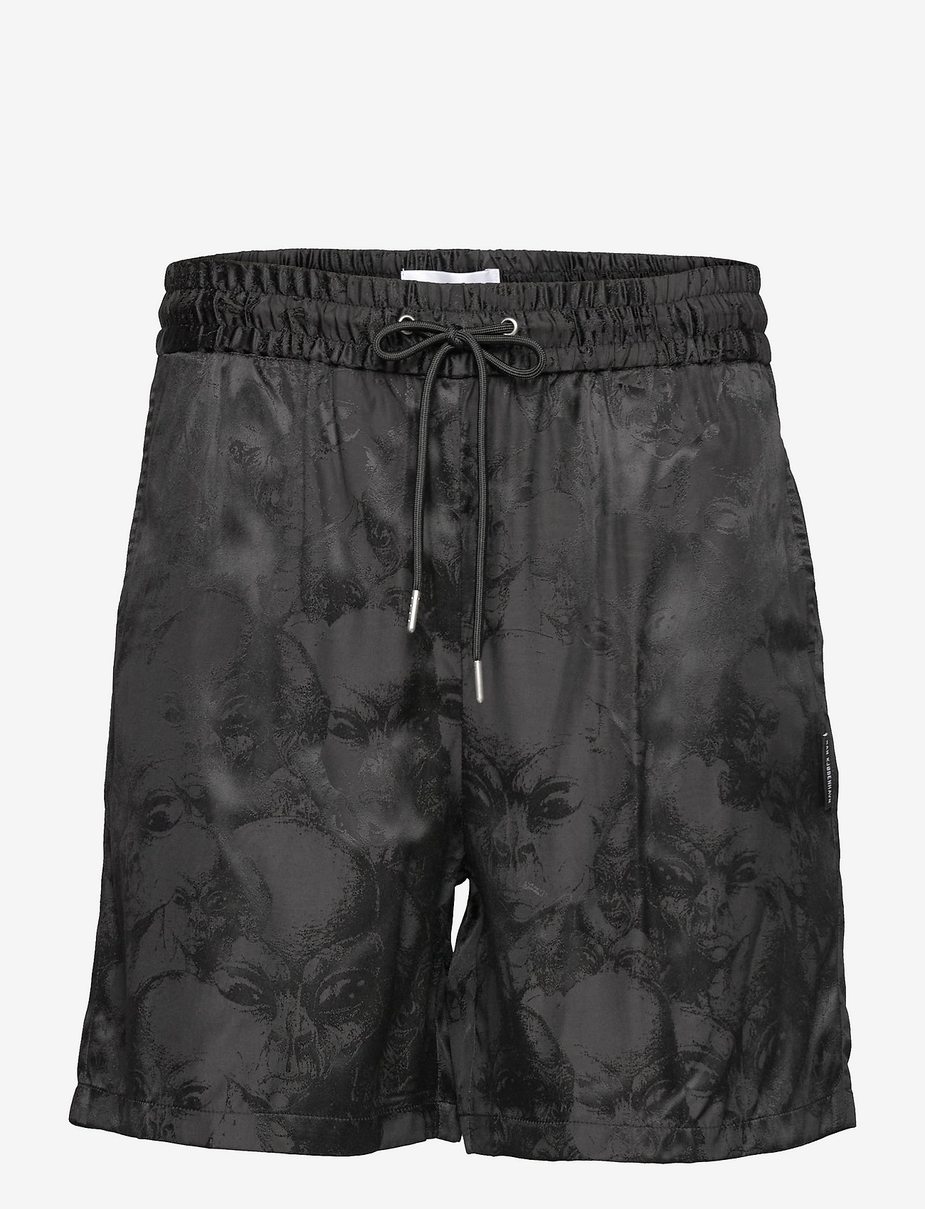 HAN Kjøbenhavn - Track Shorts - black jacquard - 0