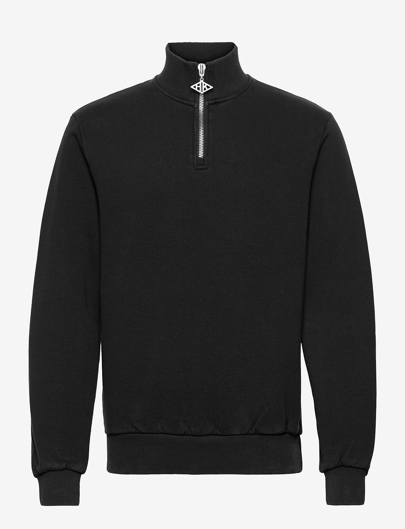 HAN Kjøbenhavn Clothing - Half Zip Sweat - faded black - 0